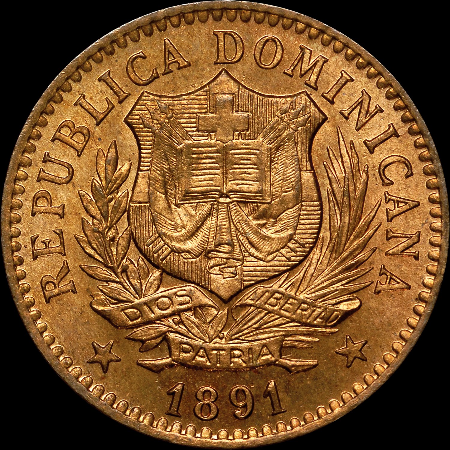Dominican Republic 5 Centesimos KM 8 Prices & Values | NGC
