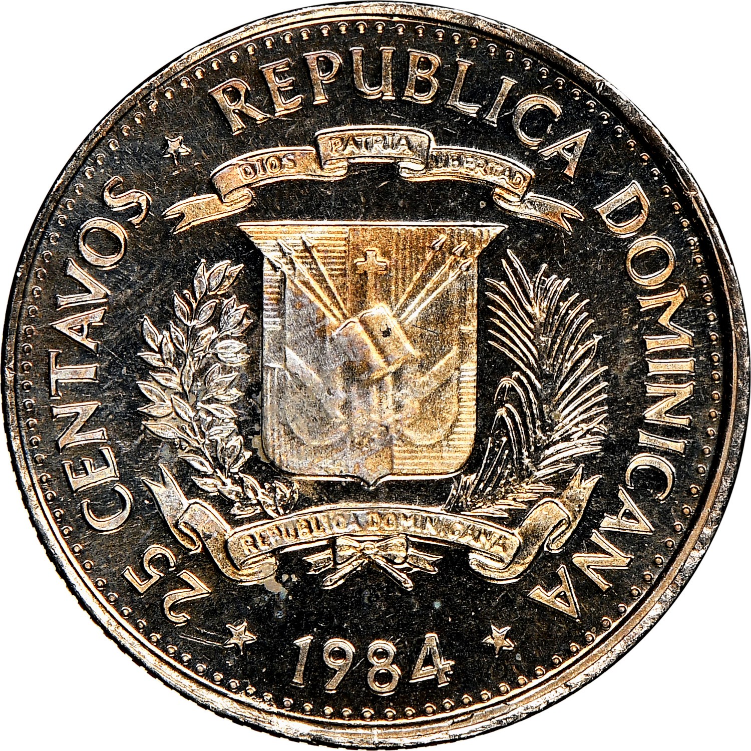 Dominican Republic 25 Centavos KM 61.1a Prices & Values | NGC
