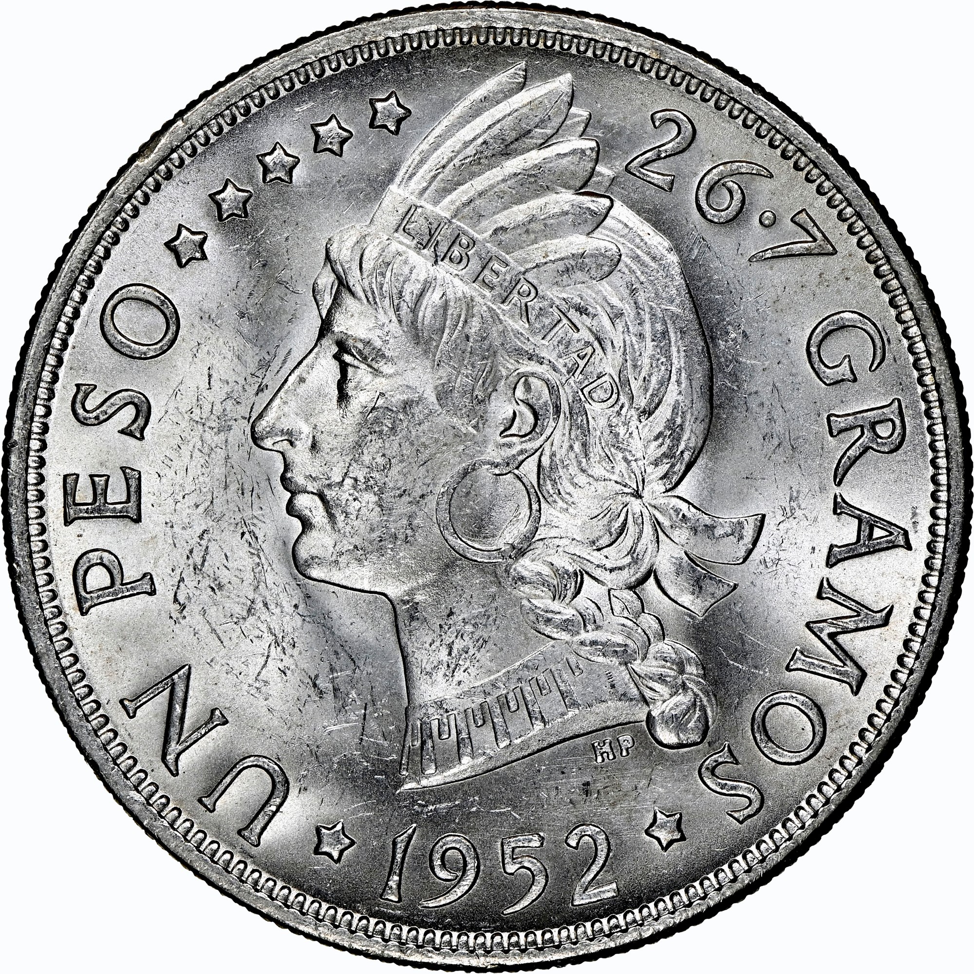 Dominican Republic Peso KM 22 Prices & Values NGC