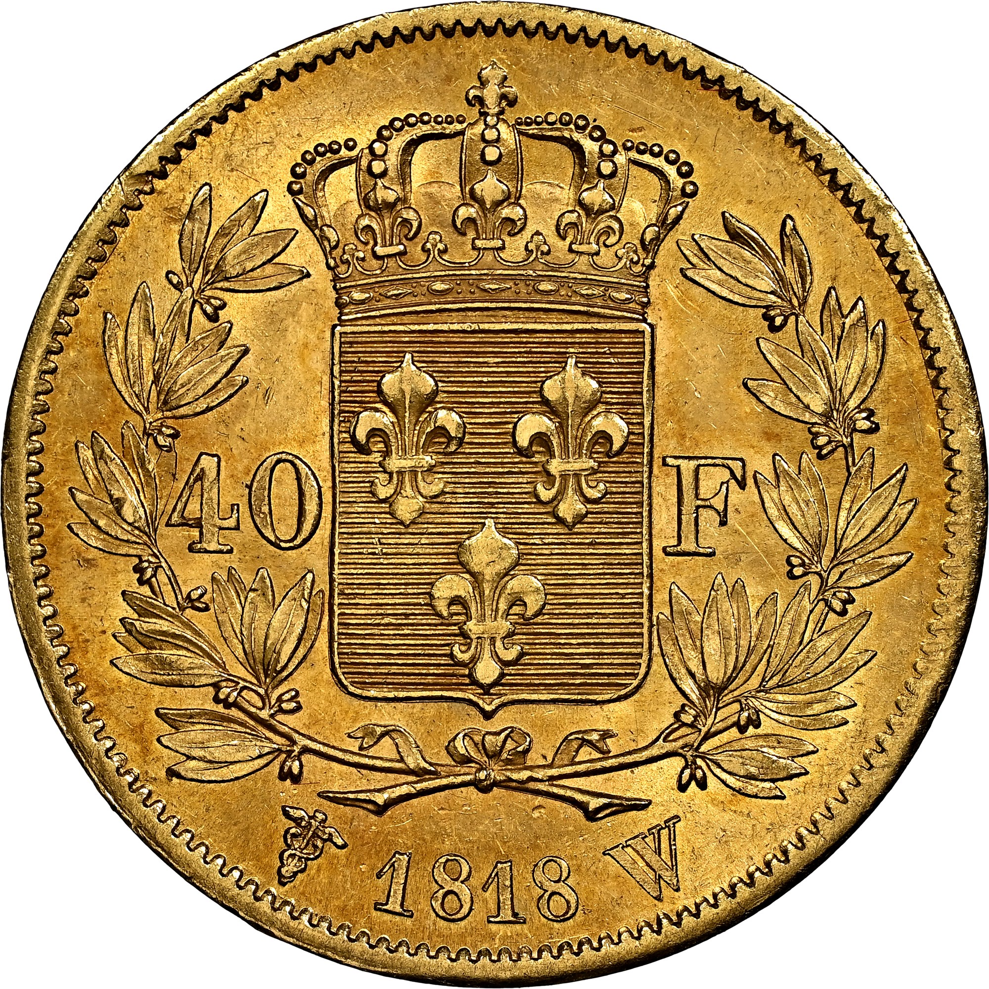 France 40 Francs KM 713.6 Prices & Values | NGC