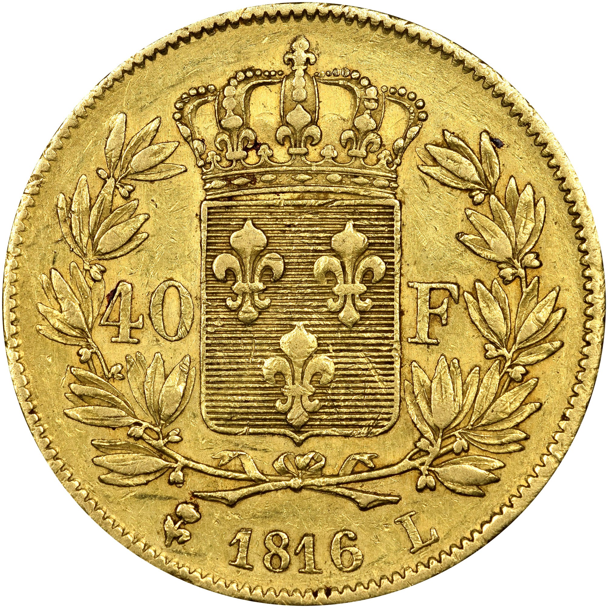 France 40 Francs KM 713.4 Prices & Values | NGC