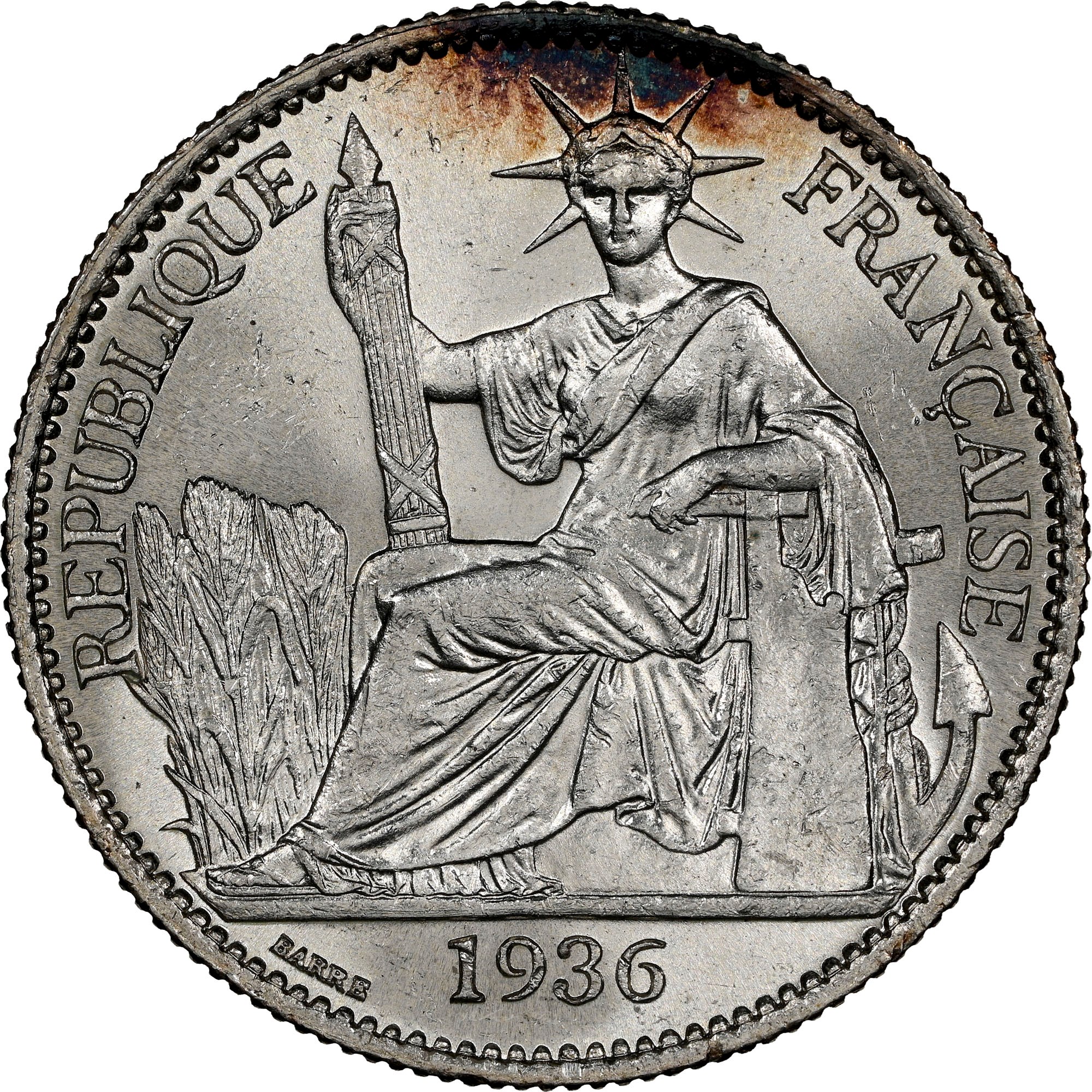 French Indo-China 50 Cents KM 4a.2 Prices & Values | NGC