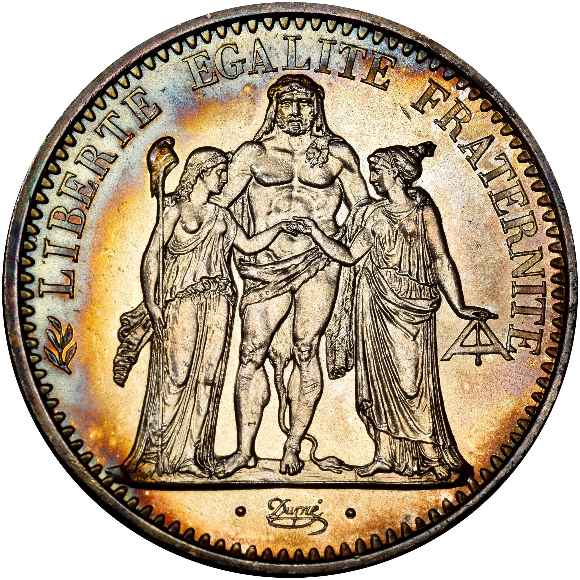 高鑑定』 1965年 フランス 10フラン銀貨 NGC MS67 1965年 ヘラクレスと