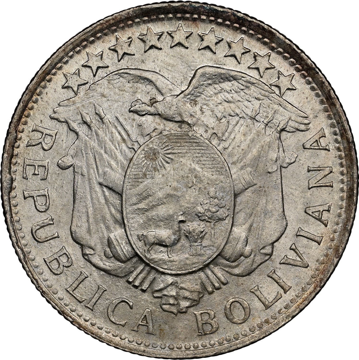 Bolivia 50 Centavos KM 175.1 Prices & Values | NGC