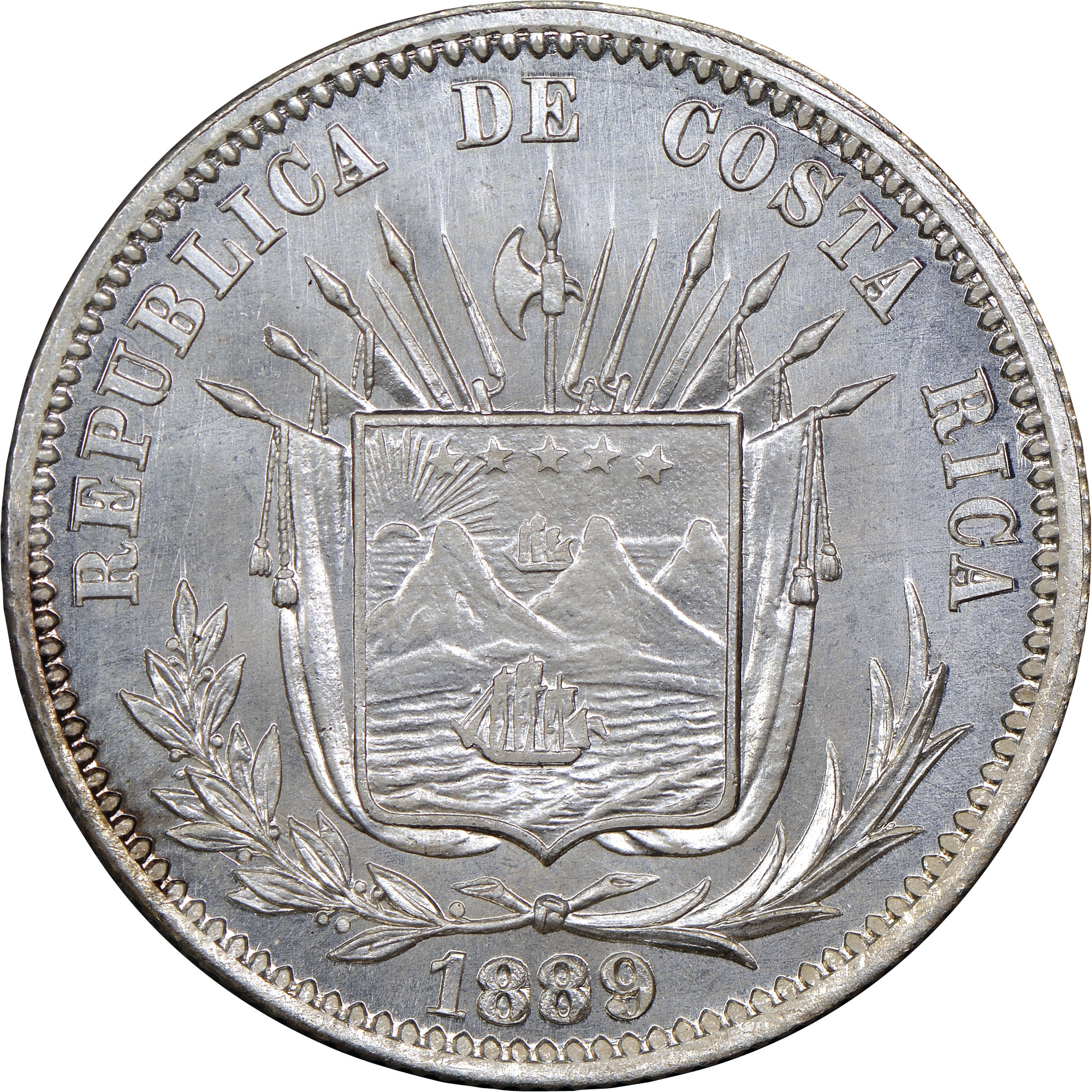 Costa Rica 25 Centavos KM 130 Prices & Values NGC