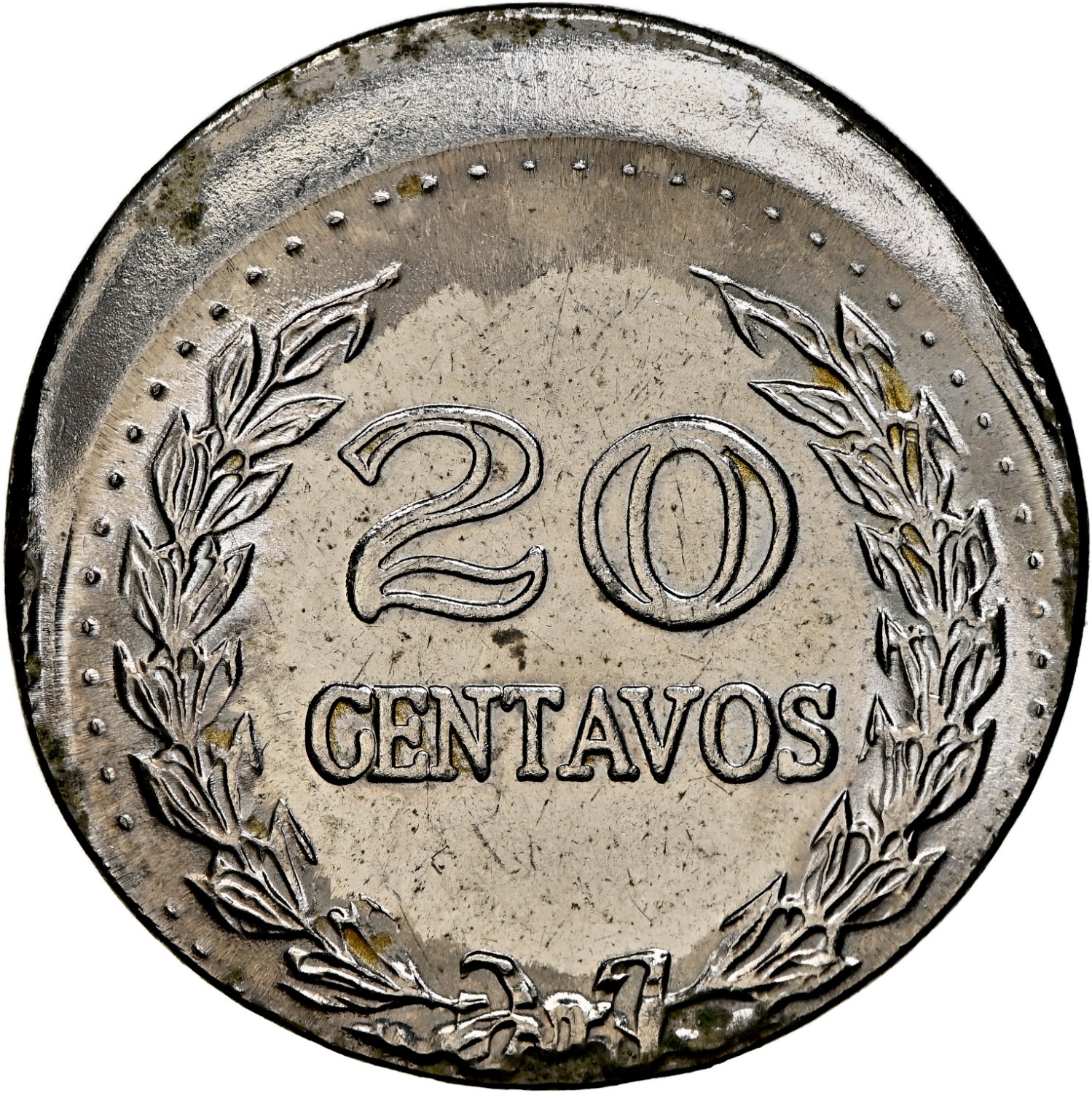 ★引き取り限定★COLUMBIA VS-460 ￥55,000(1台、1971年頃)のレア品★ Colombia 20 Centavos KM 246.1 Prices & Values | NGC