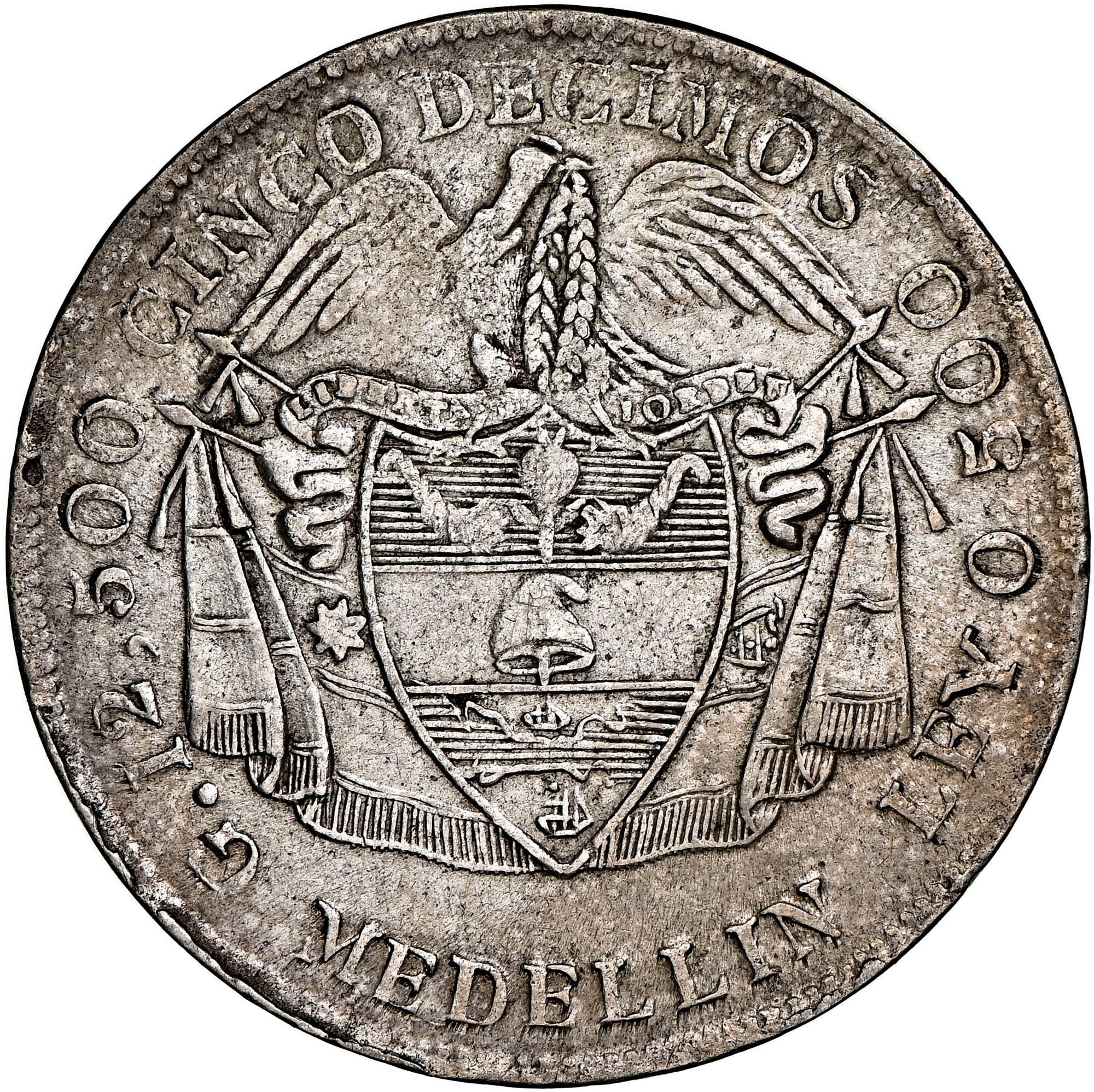 Colombia 5 Decimos KM 166 Prices & Values | NGC