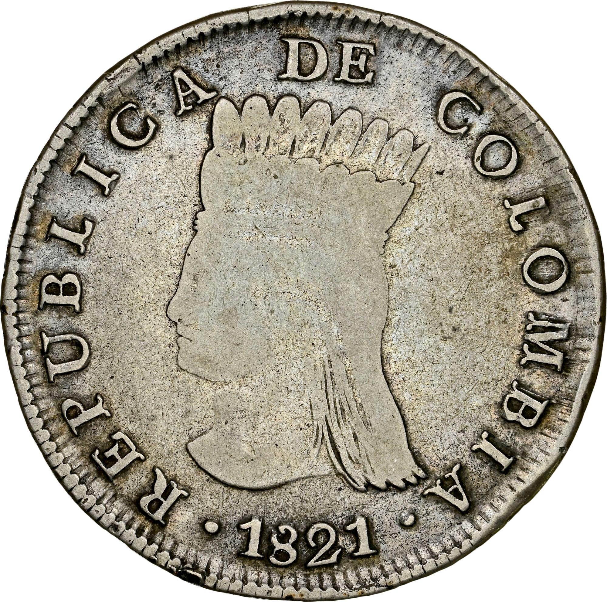 Colombia 8 Reales KM C6 Prices & Values | NGC