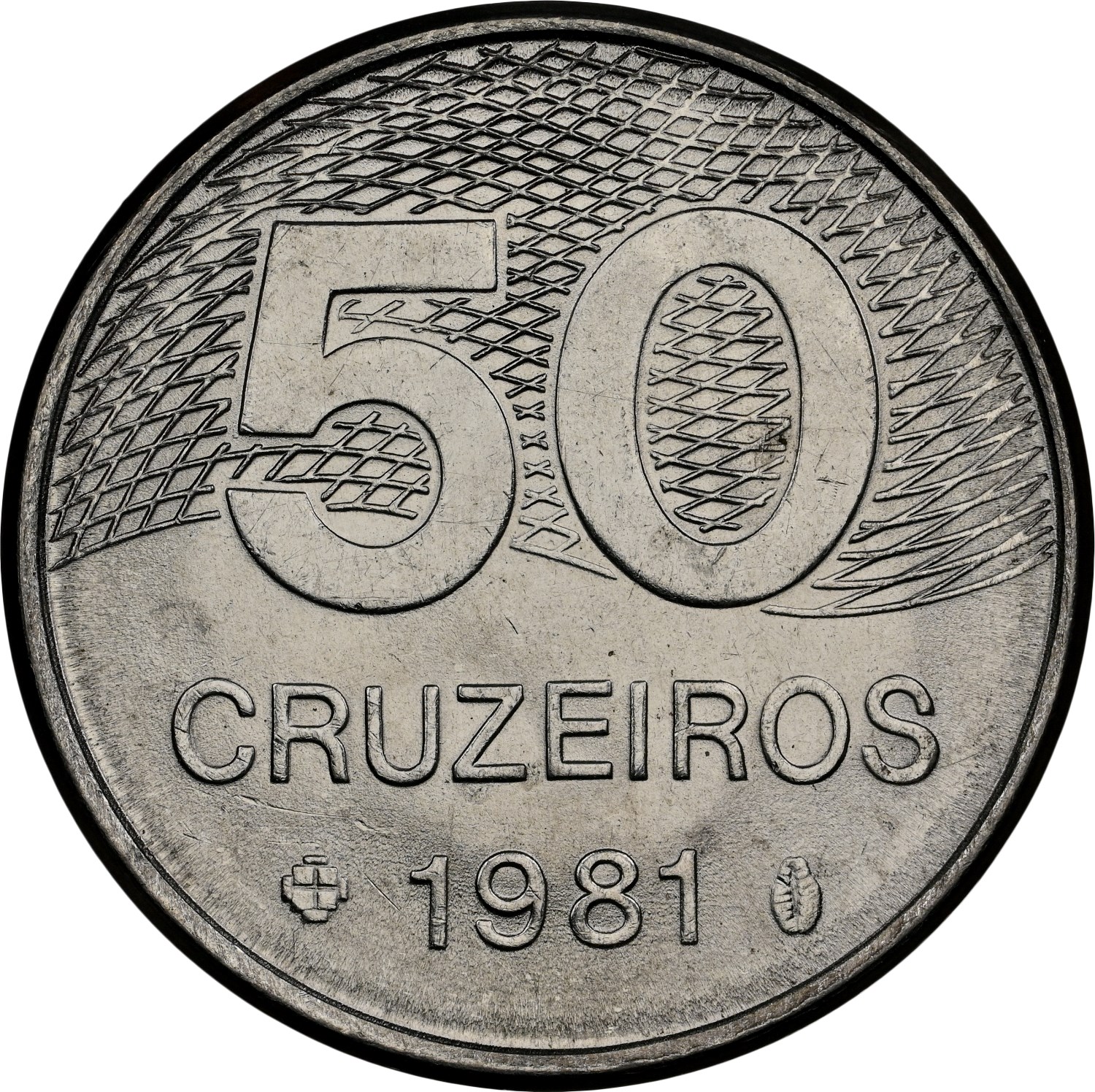 Brazil 50 Cruzeiros KM 594.1 Prices & Values | NGC