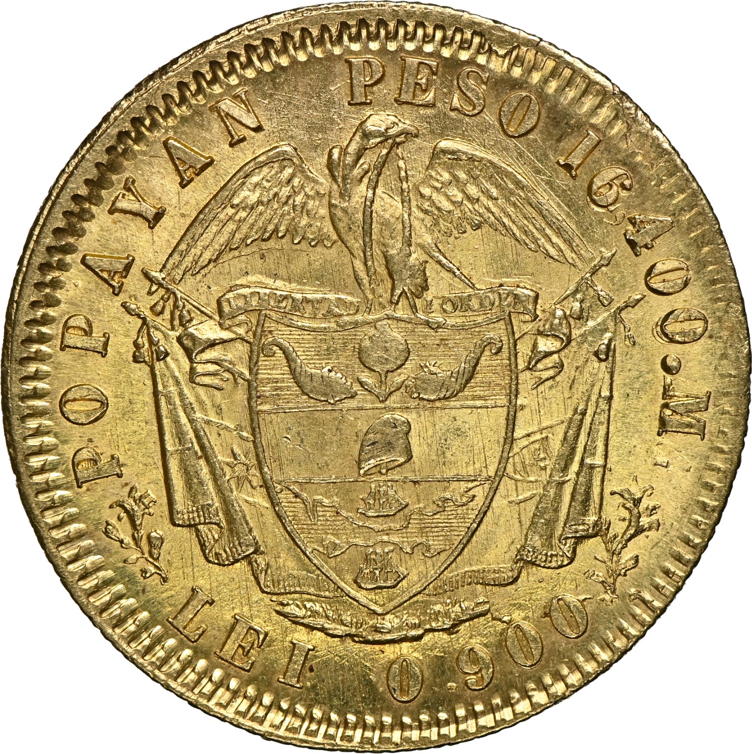 Colombia 10 Pesos KM 116.2 Prices & Values | NGC