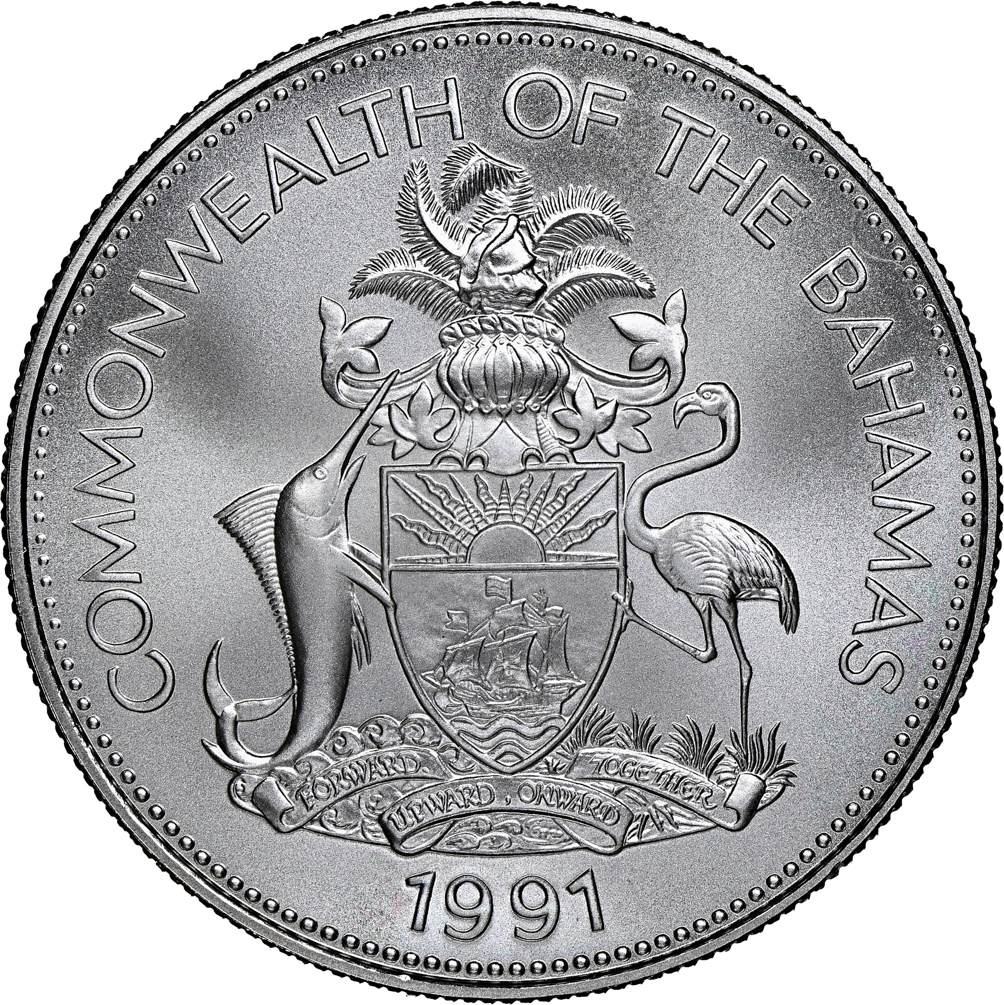 バハマ5ドル銀貨　925 エリザベス2世5ドル銀貨|バハマ|コレクターズショップトモリンズ24