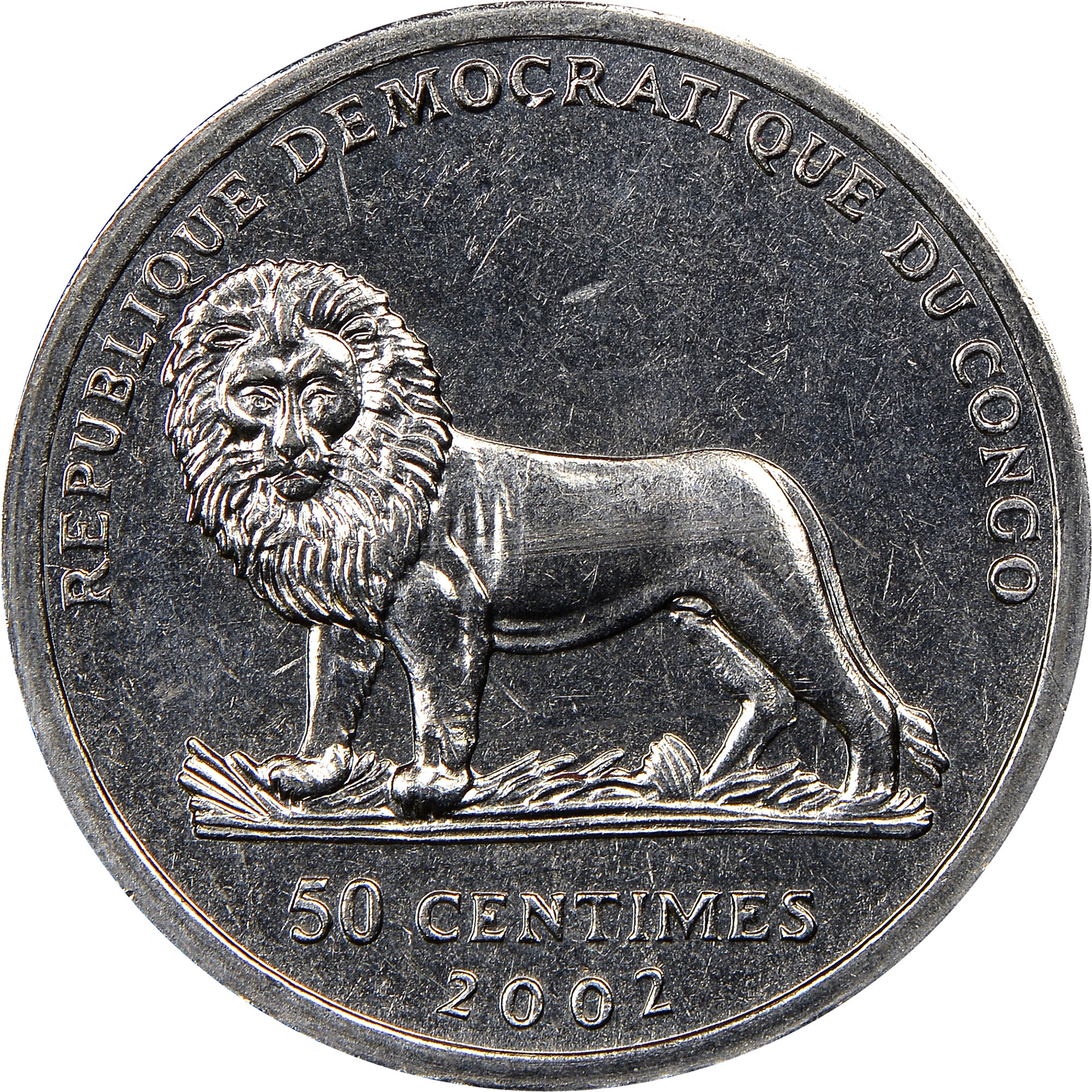 Congo, Democratic Republic 50 Centimes KM 123 Prices & Values NGC