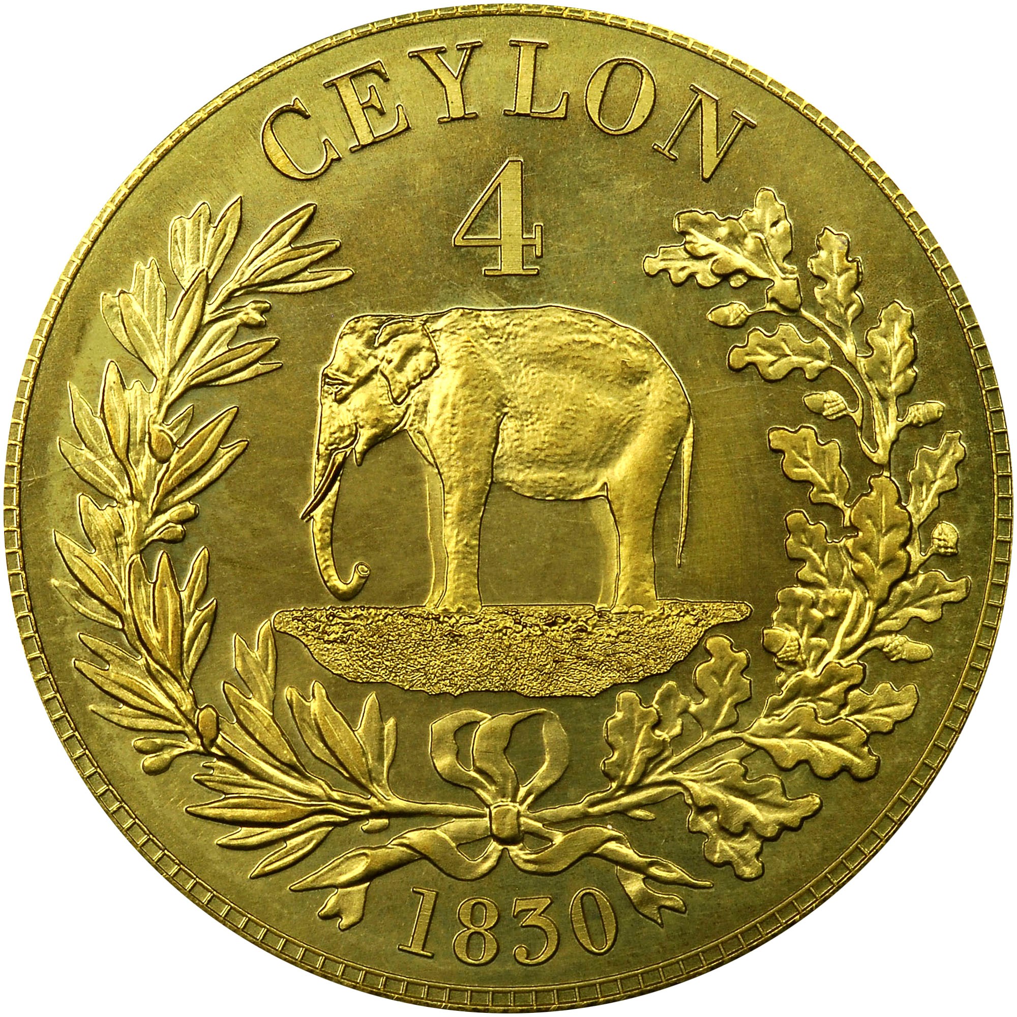 Ceylon 4 Rixdollar X 12f Prices & Values | NGC