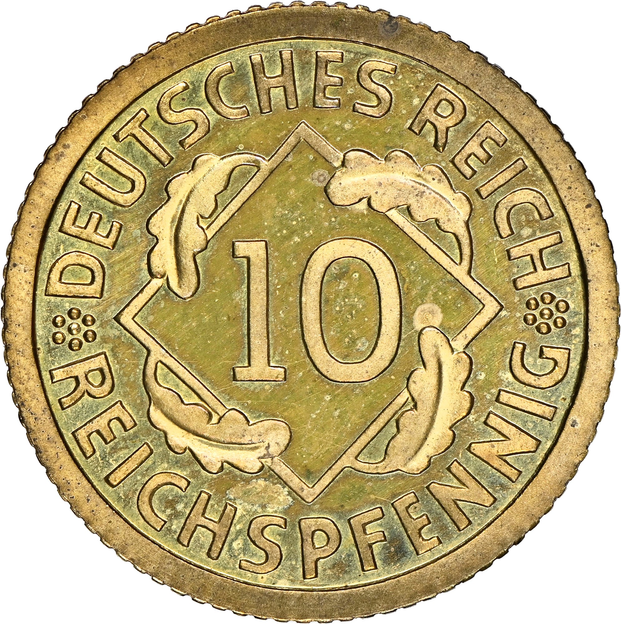 Germany Weimar Republic 10 Reichspfennig KM 40 Prices & Values NGC