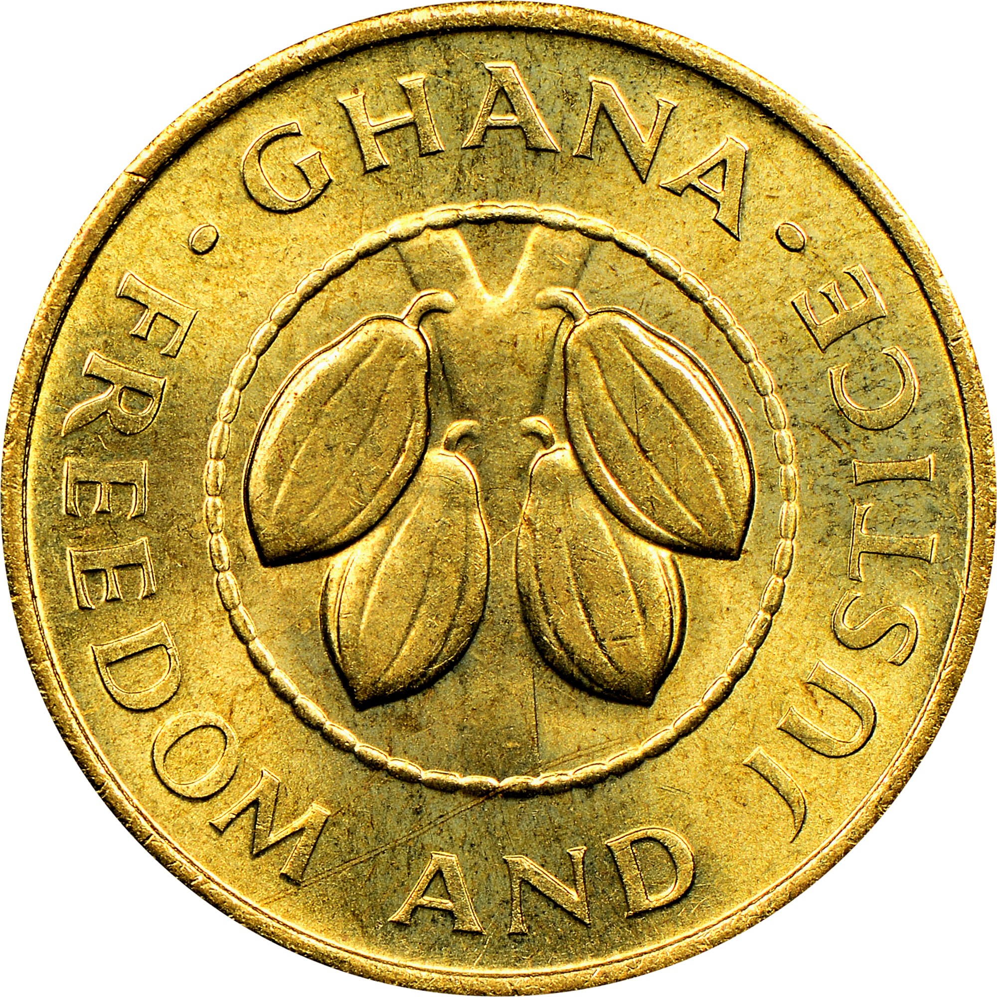 Ghana 50 Pesewas KM 24 Prices & Values NGC