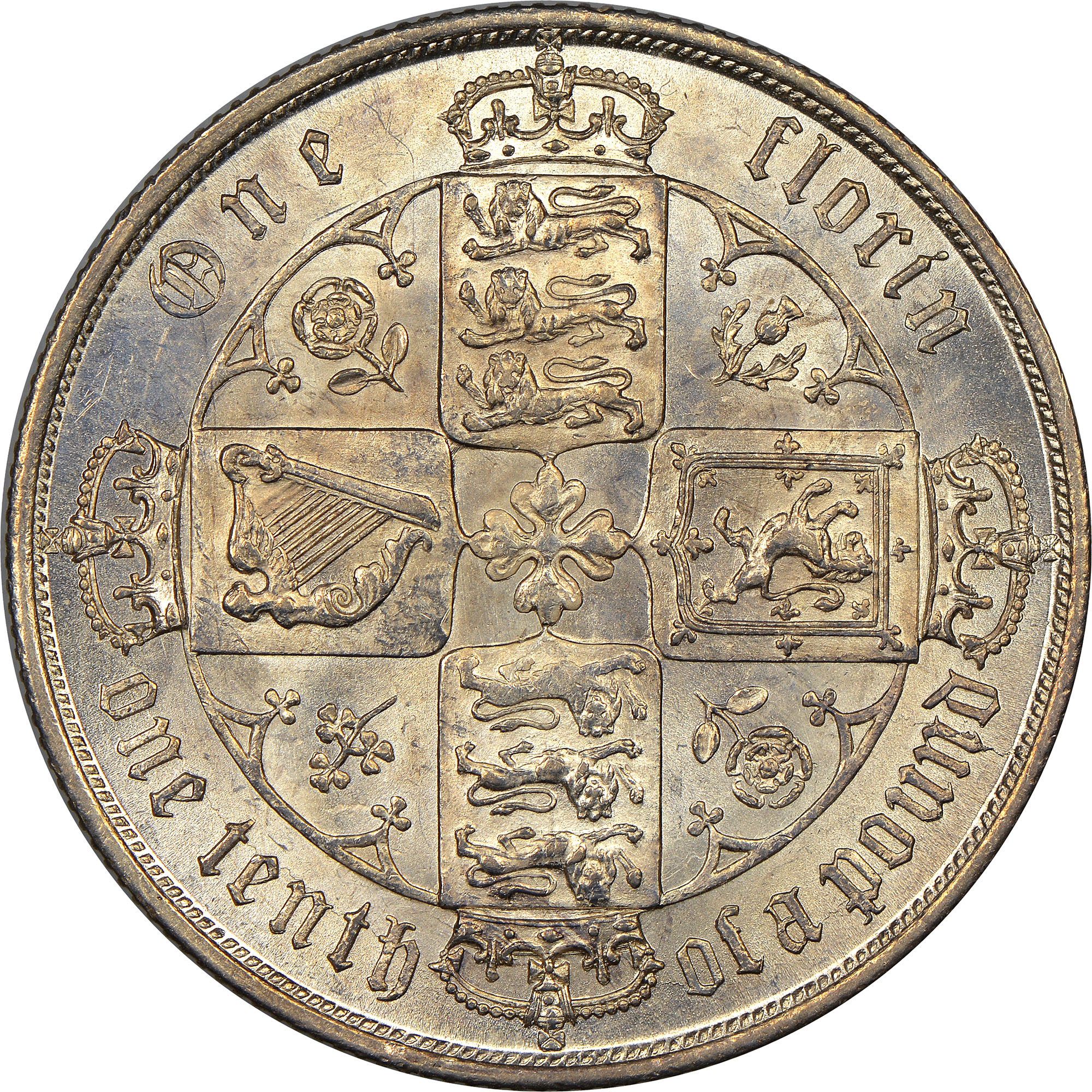 Great Britain Florin KM 746.2 Prices & Values NGC