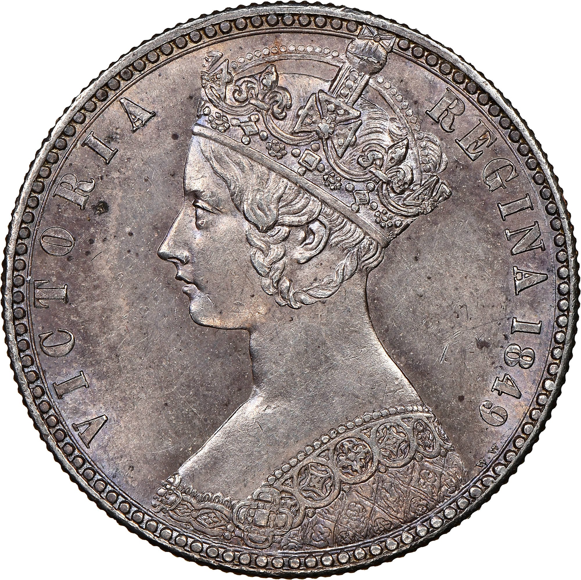 sunshine イギリス銀貨(1849年)１フローリンKM-745 sunshine イギリス銀貨(1849年)1フローリンKM-745 Great