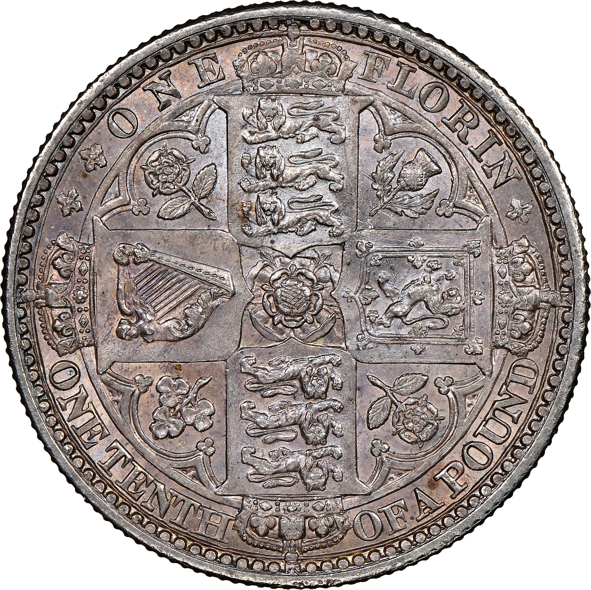 Great Britain Florin KM 745 Prices & Values NGC