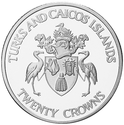 Turks & Caicos Islands 20 Crowns KM 81 Prices & Values | NGC