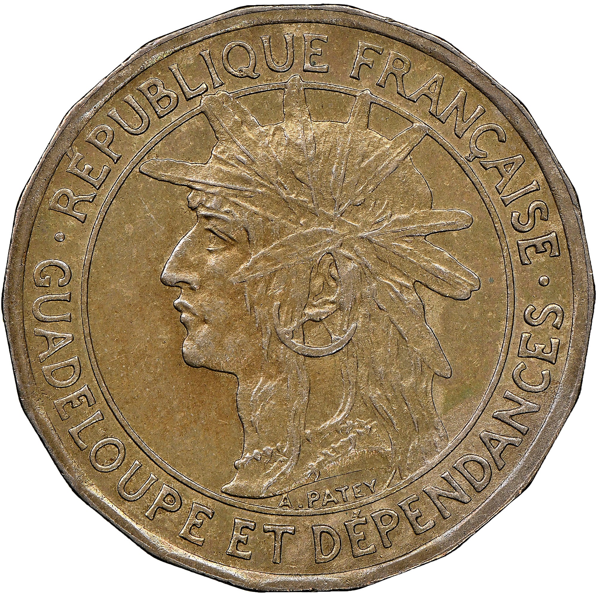 Guadeloupe 50 Centimes KM 45 Prices & Values | NGC