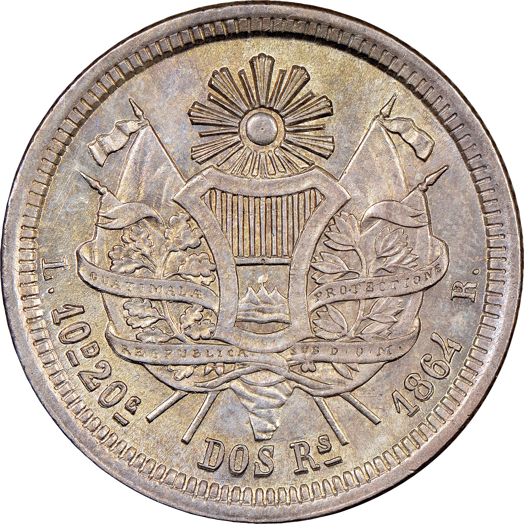 激レア 博物館級 Riviere & Hawkes コルネット Guatemala 2 Reales KM 139 Prices & Values | NGC