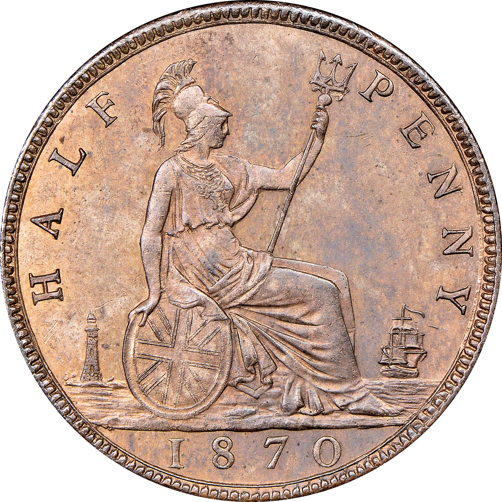 Great Britain 1/2 Penny KM 748.2 Prices & Values | NGC