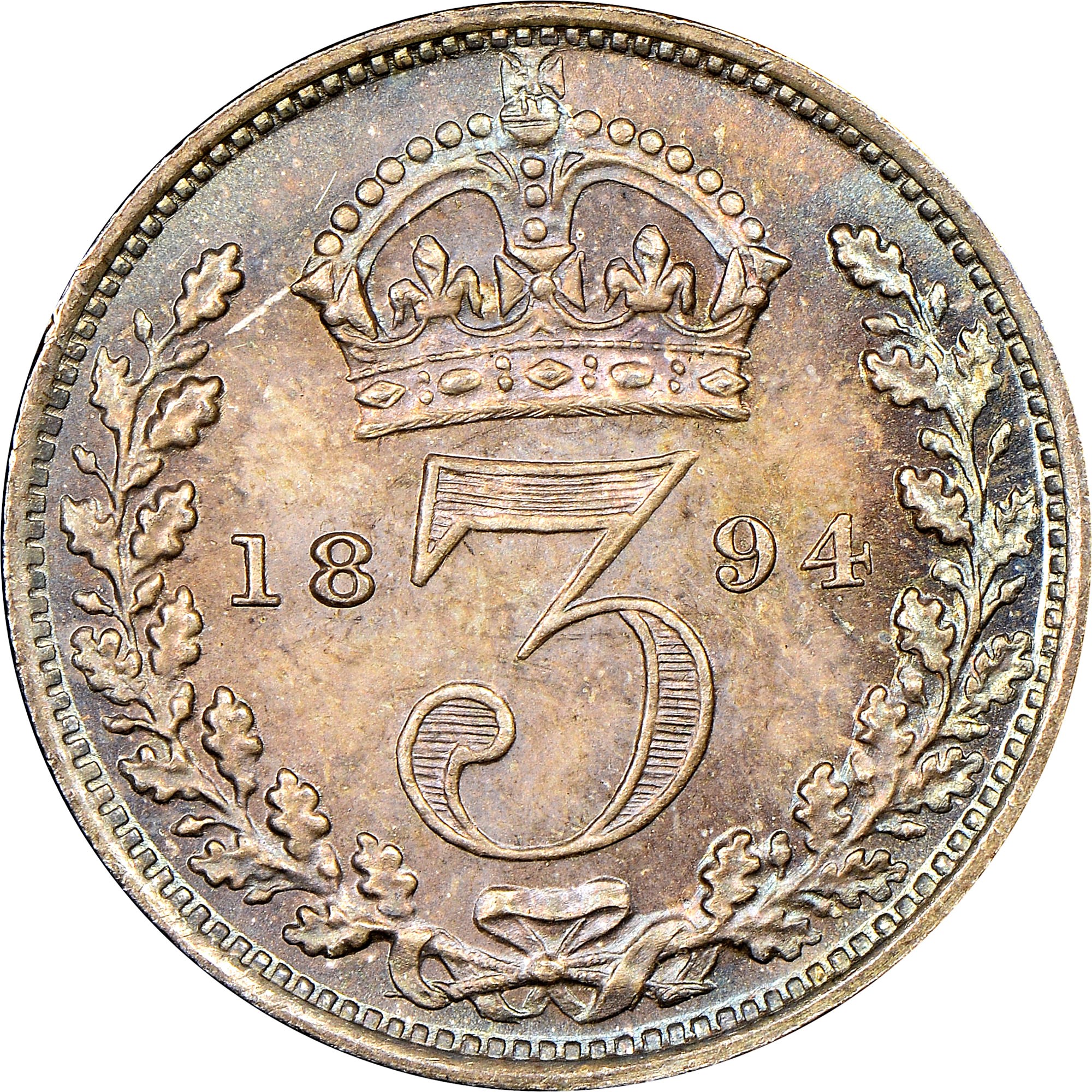 Great Britain 3 Pence KM 777 Prices Values NGC