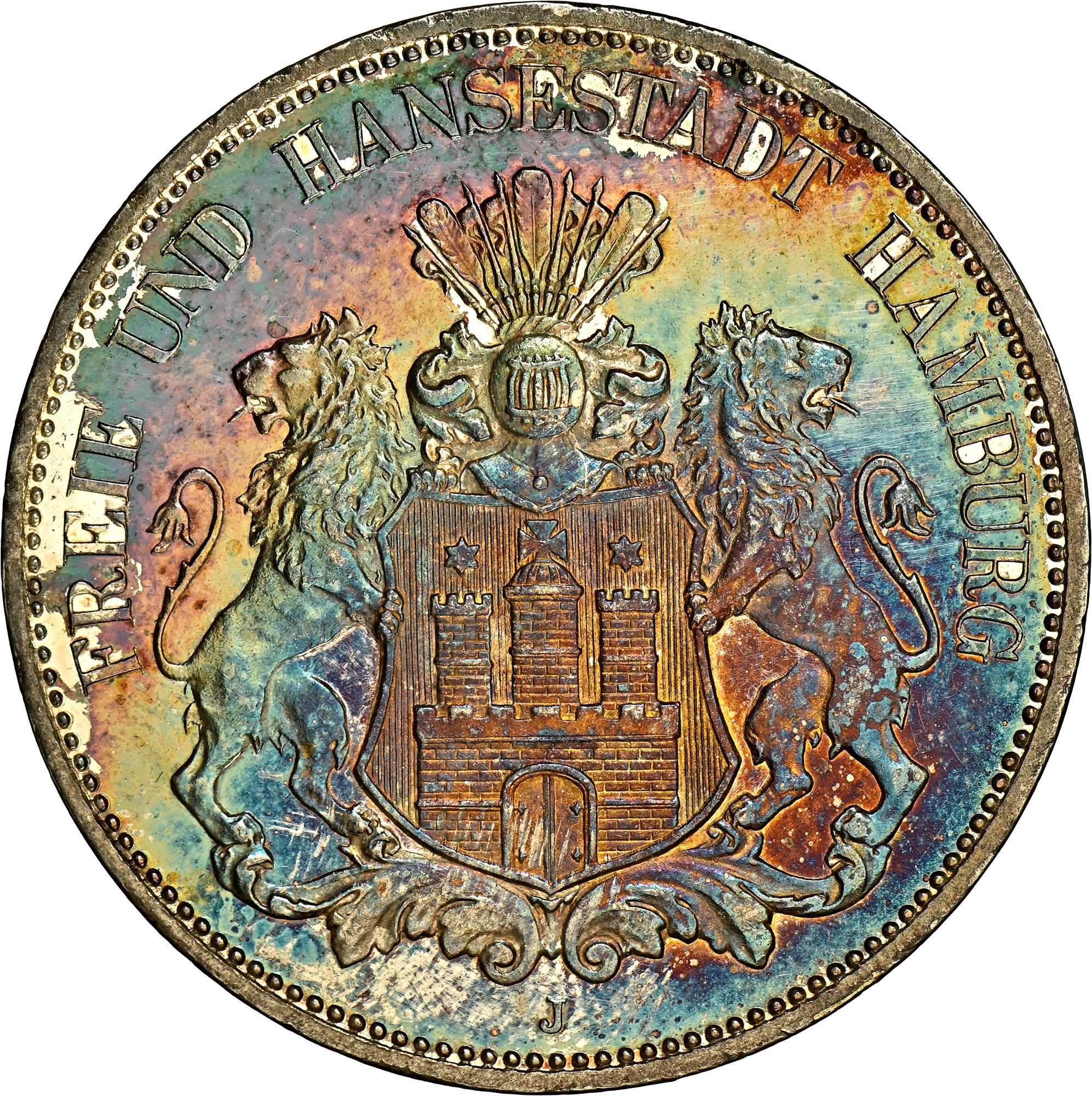 GERMANY Hamburg ハンブルグ 1803 NGC-PF62 GERMANY Hamburg