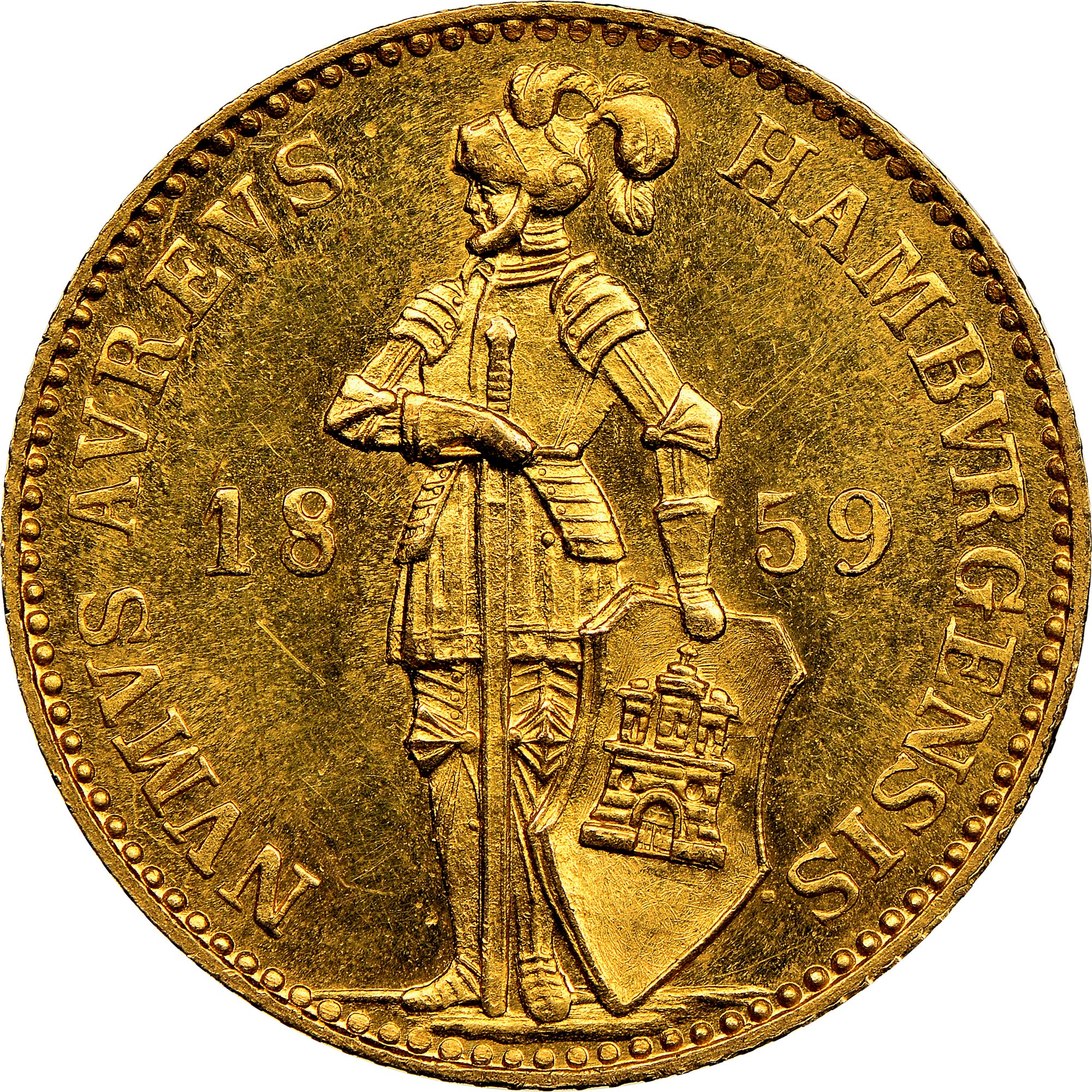 German States HAMBURG Ducat KM 579 Prices & Values | NGC