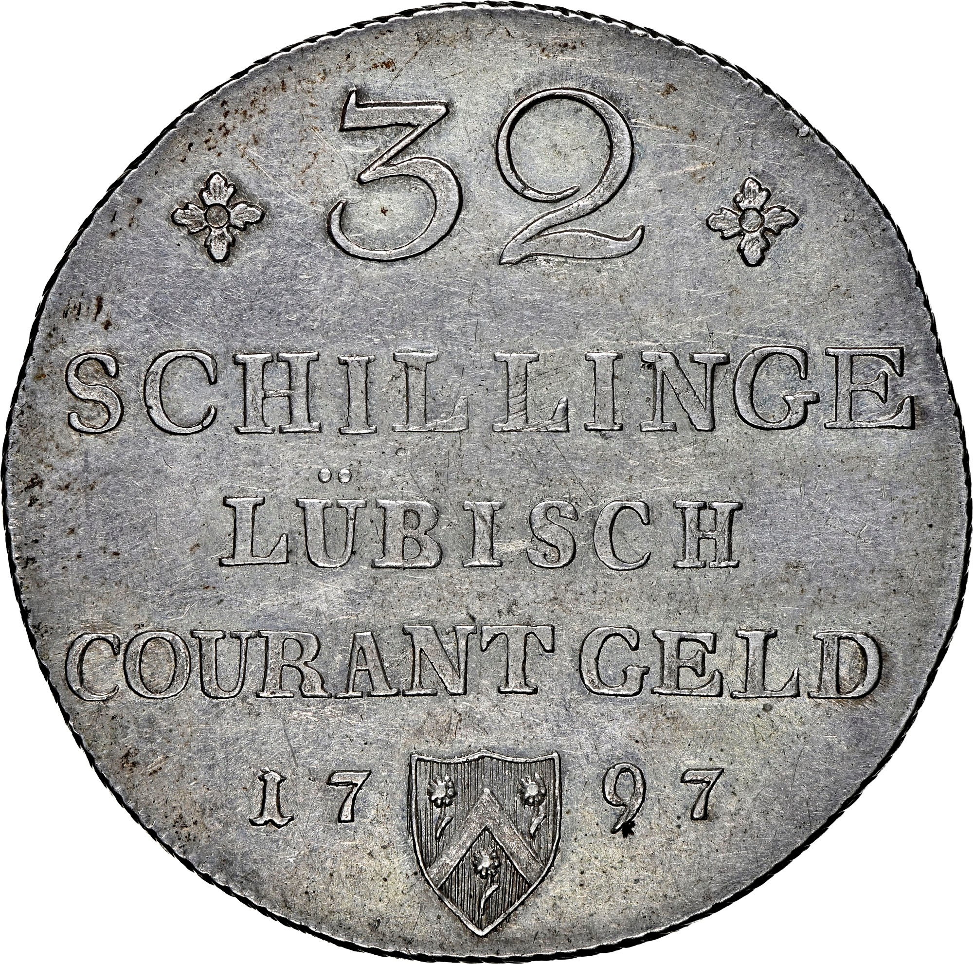 German States LÜBECK 32 Schilling KM 199 Prices & Values | NGC