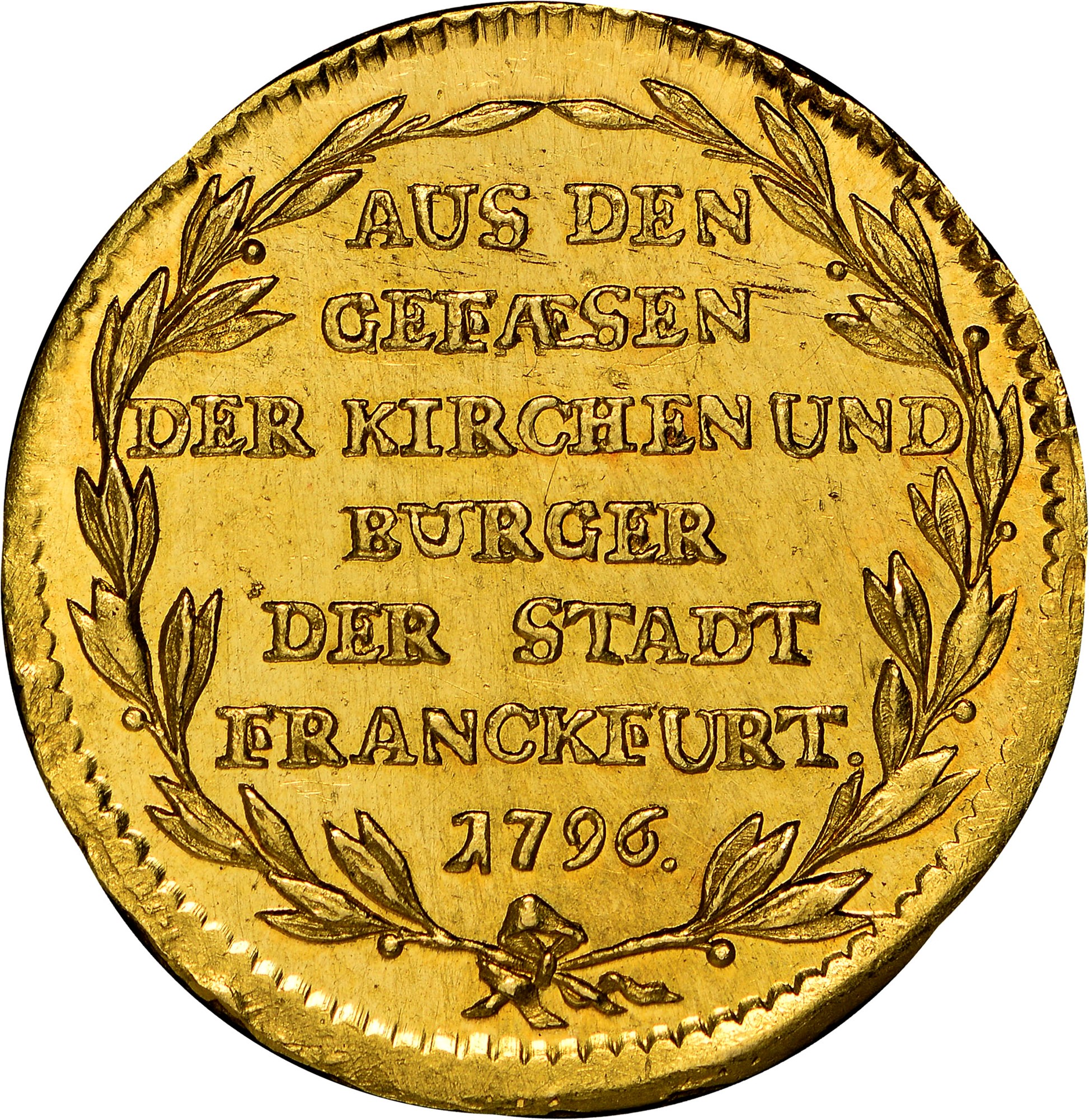 German States FRANKFURT AM MAIN Ducat KM 289 Prices & Values | NGC