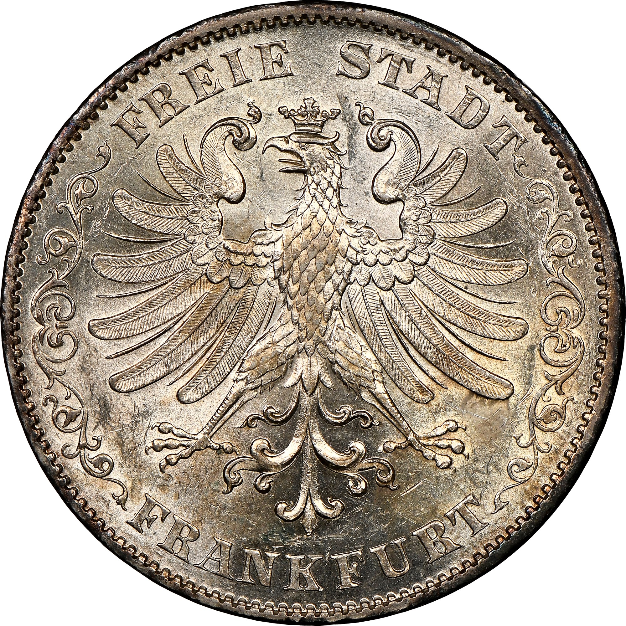 German States FRANKFURT AM MAIN 2 Thaler KM 329 Prices & Values | NGC