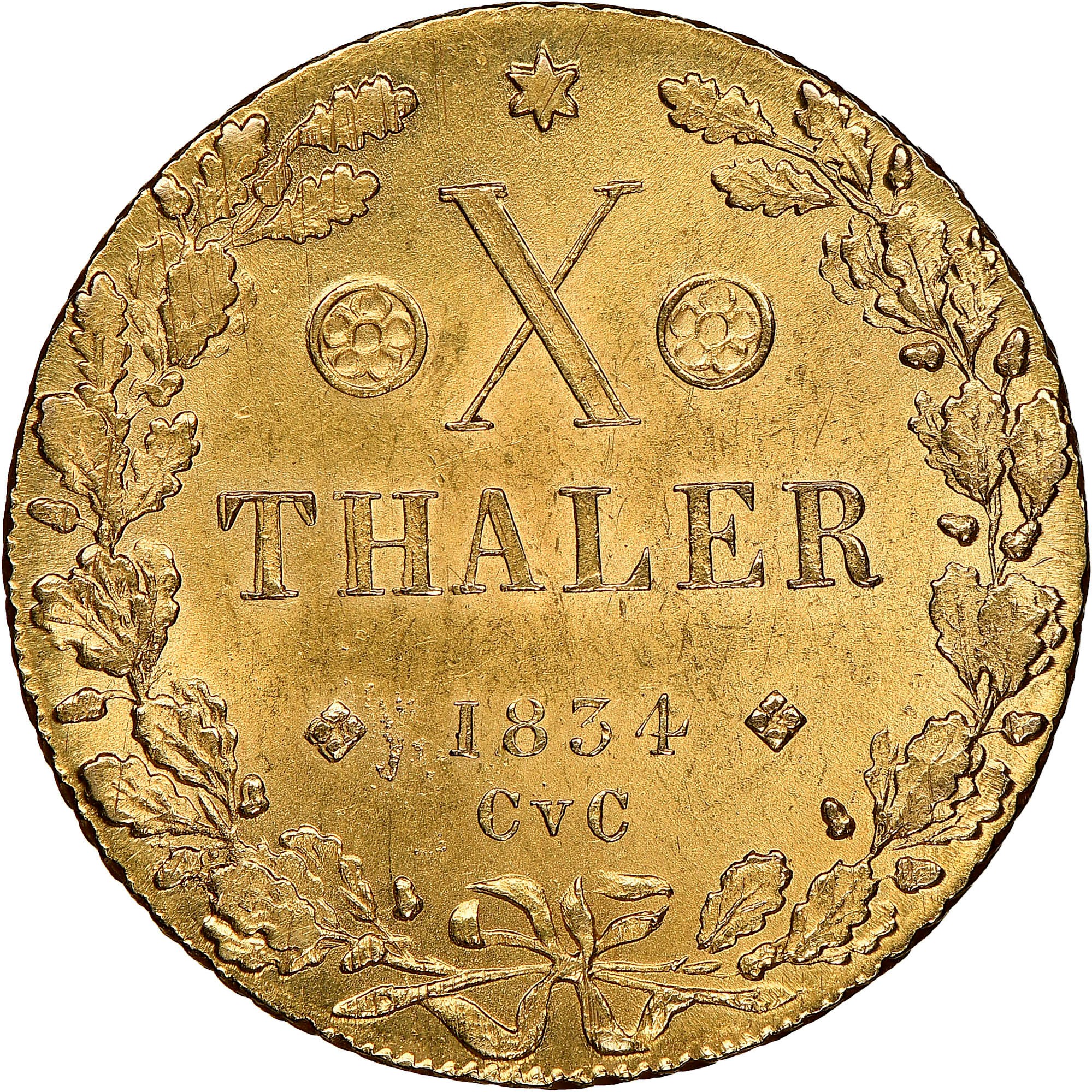 ドイツ　brunswick-wolfebuttel　1819年　　＠１８ German States BRUNSWICK-WOLFENBÜTTEL 10 Thaler KM 1122 Prices & Values