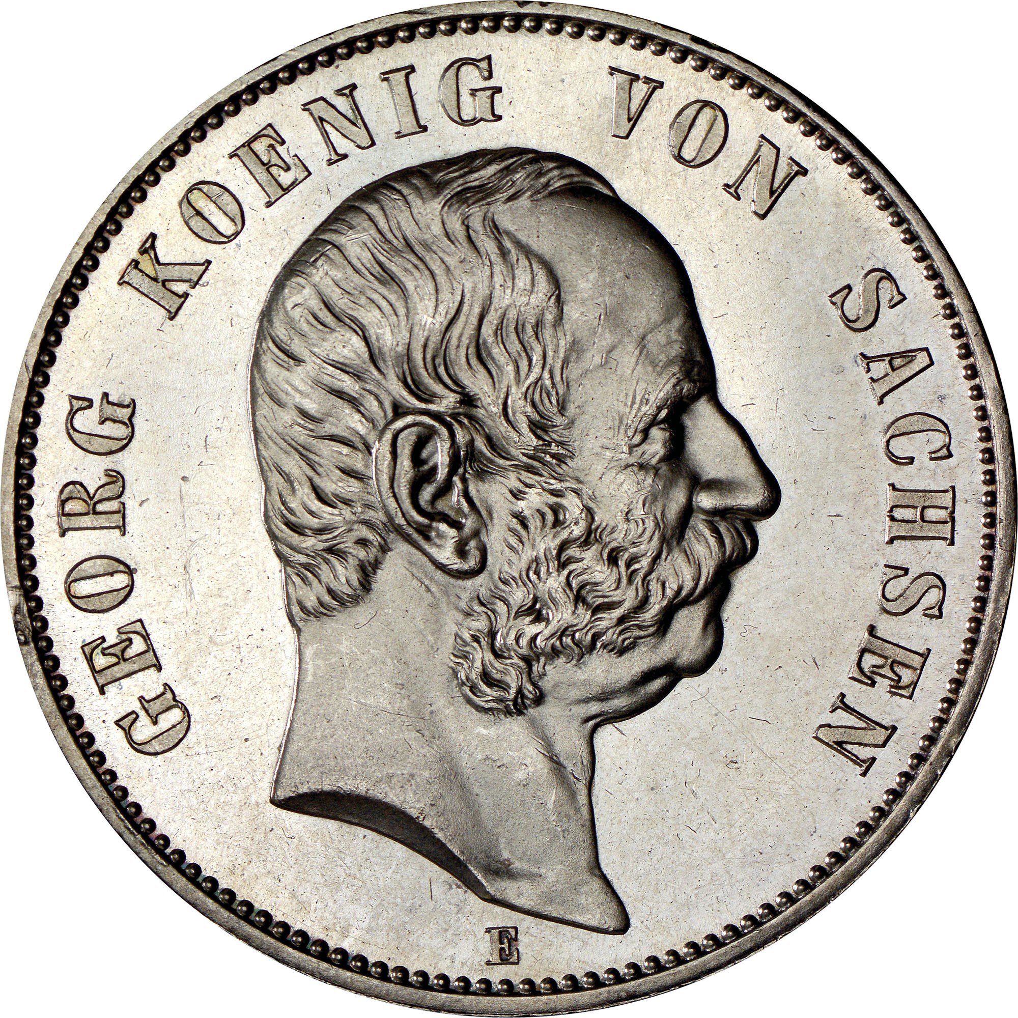 German States SAXONY-ALBERTINE 5 Mark KM 1258 Prices & Values | NGC