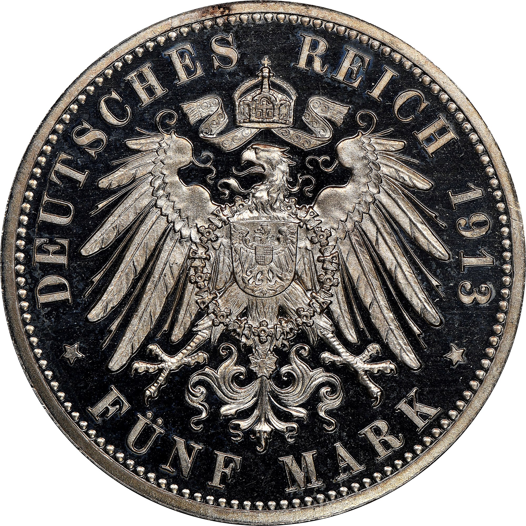 German States PRUSSIA 5 Mark KM 536 Prices & Values | NGC