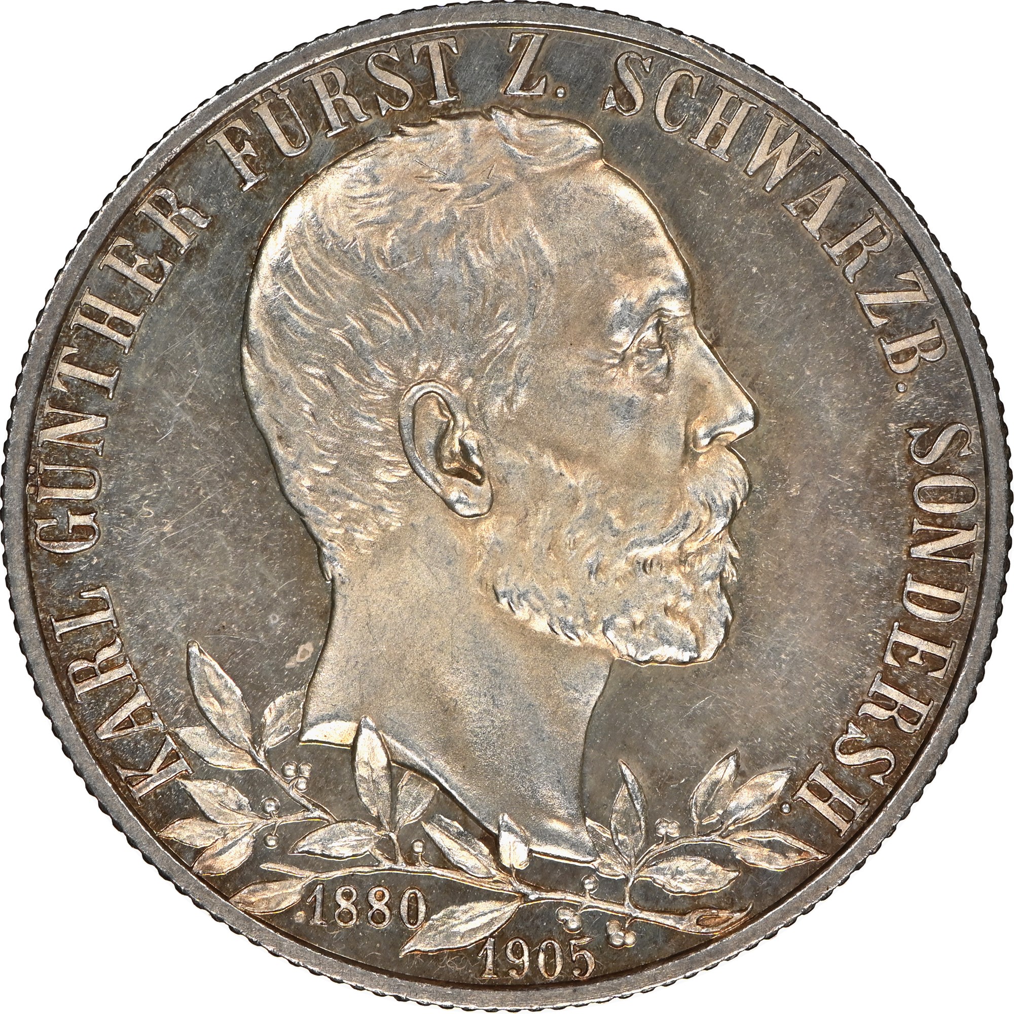 German States SCHWARZBURG-SONDERSHAUSEN 2 Mark KM 153 Prices & Values