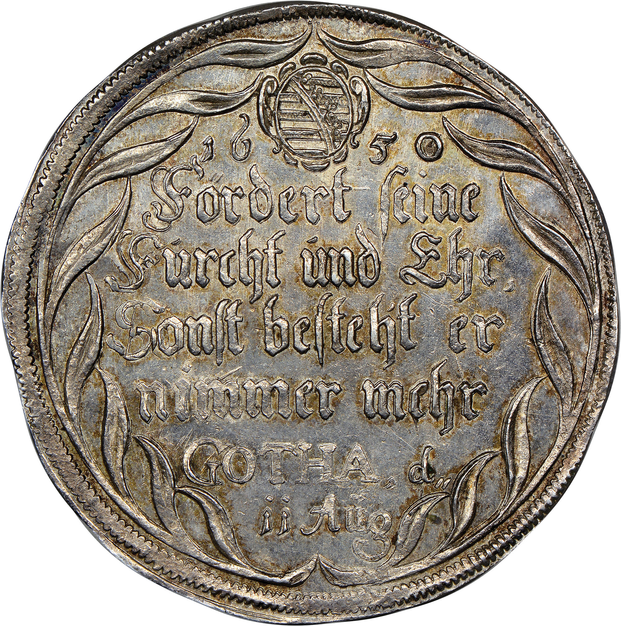 German States SAXENEWGOTHA Thaler KM 7 Prices & Values NGC