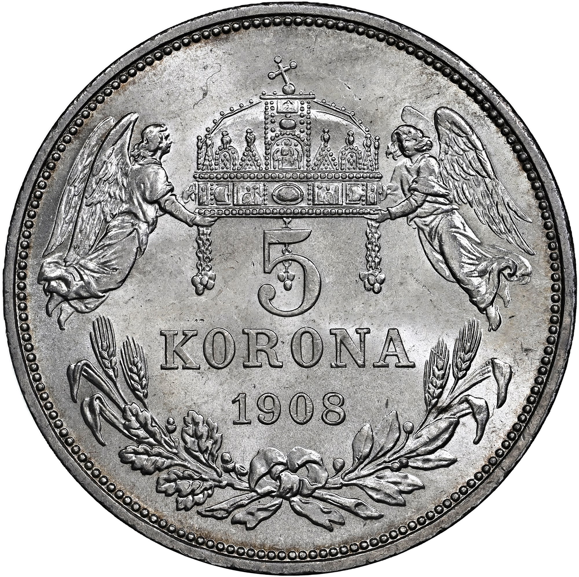 Hungary 5 Korona KM 488 Prices & Values | NGC