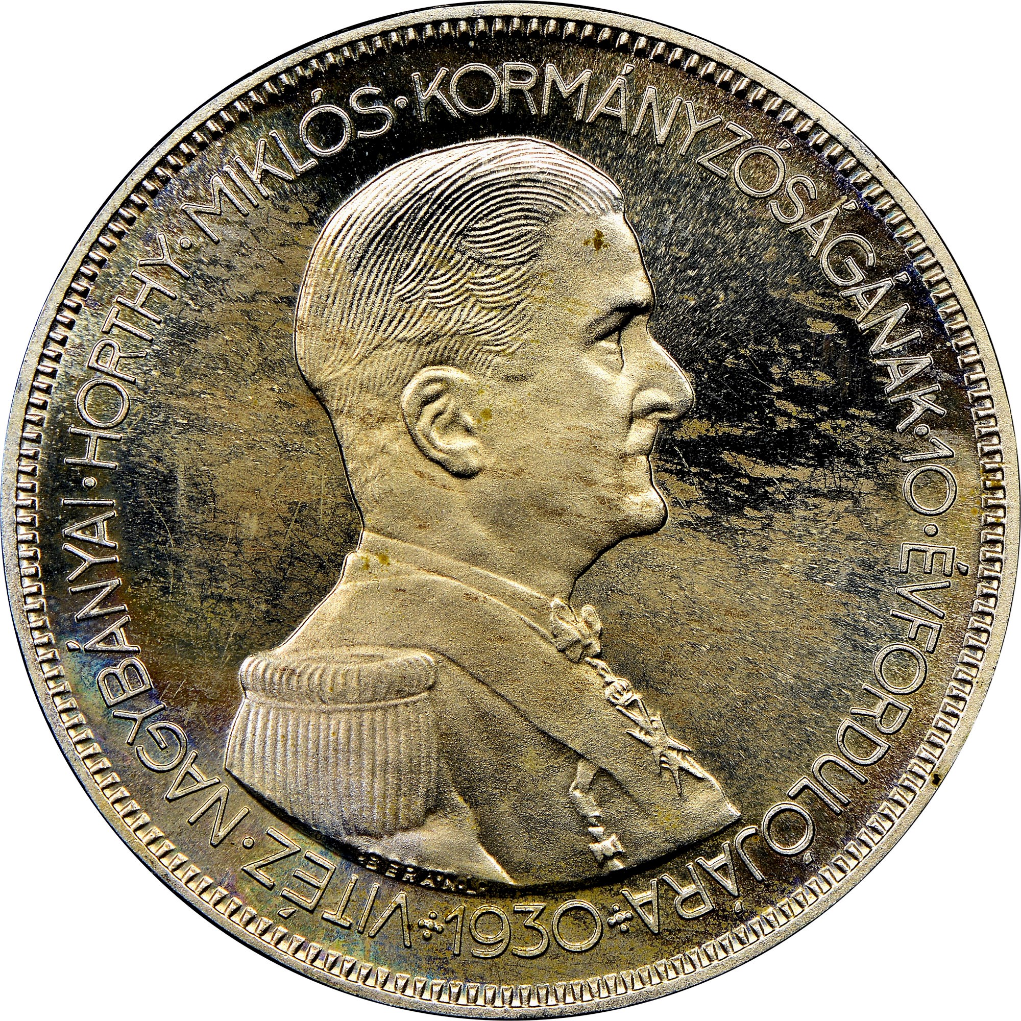 HUNGARY ハンガリー 5Pengo 1943NGC-MS65 HUNGARY ハンガリー 5Pengo 1943NGC-MS65 1943 Year Hungarian Coins