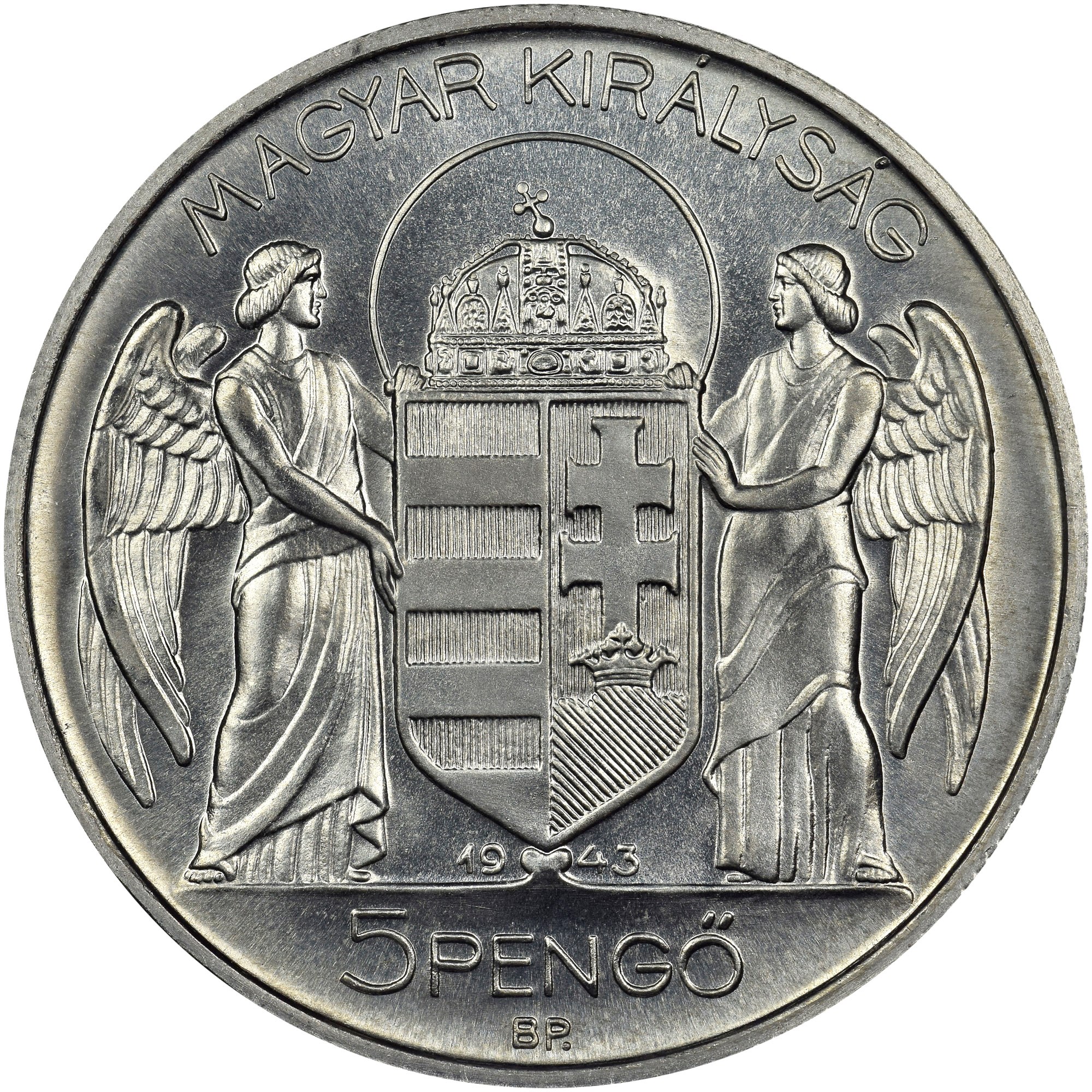 HUNGARY ハンガリー 5Pengo 1943NGC-MS65 Hungary 5 Pengö KM 523 Prices & Values | NGC
