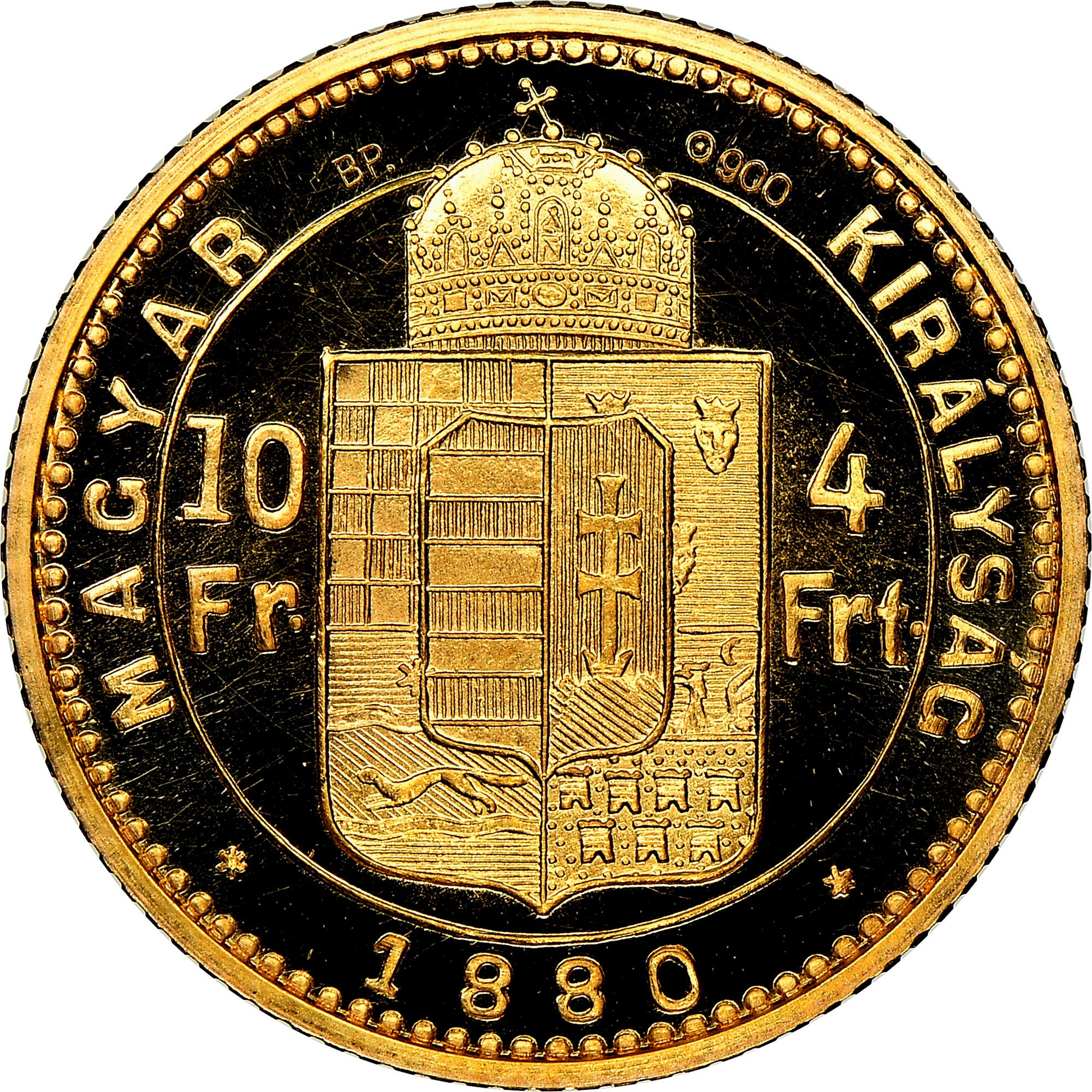 Hungary 4 Forint 10 Francs KM 466 Prices & Values | NGC