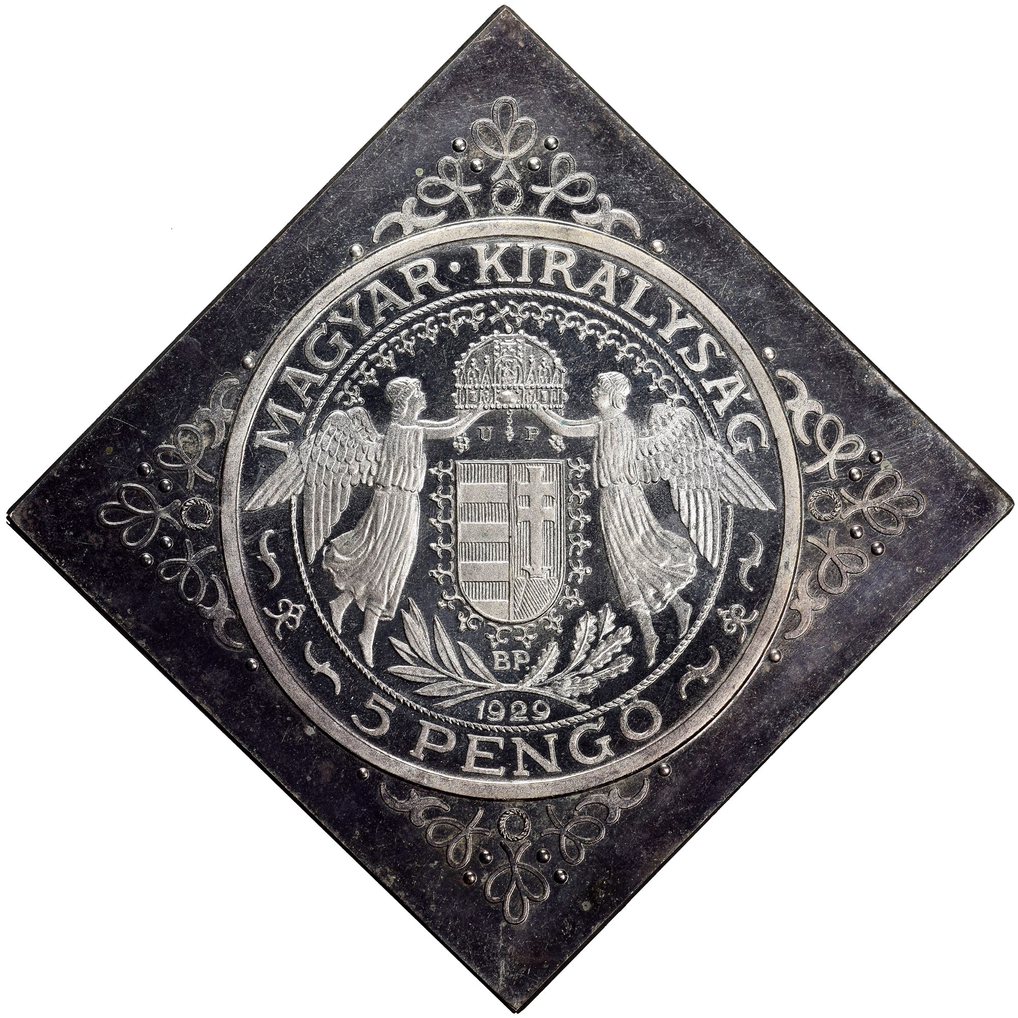 HUNGARY ハンガリー 5Pengo 1943NGC-MS65 HUNGARY ハンガリー 5Pengo