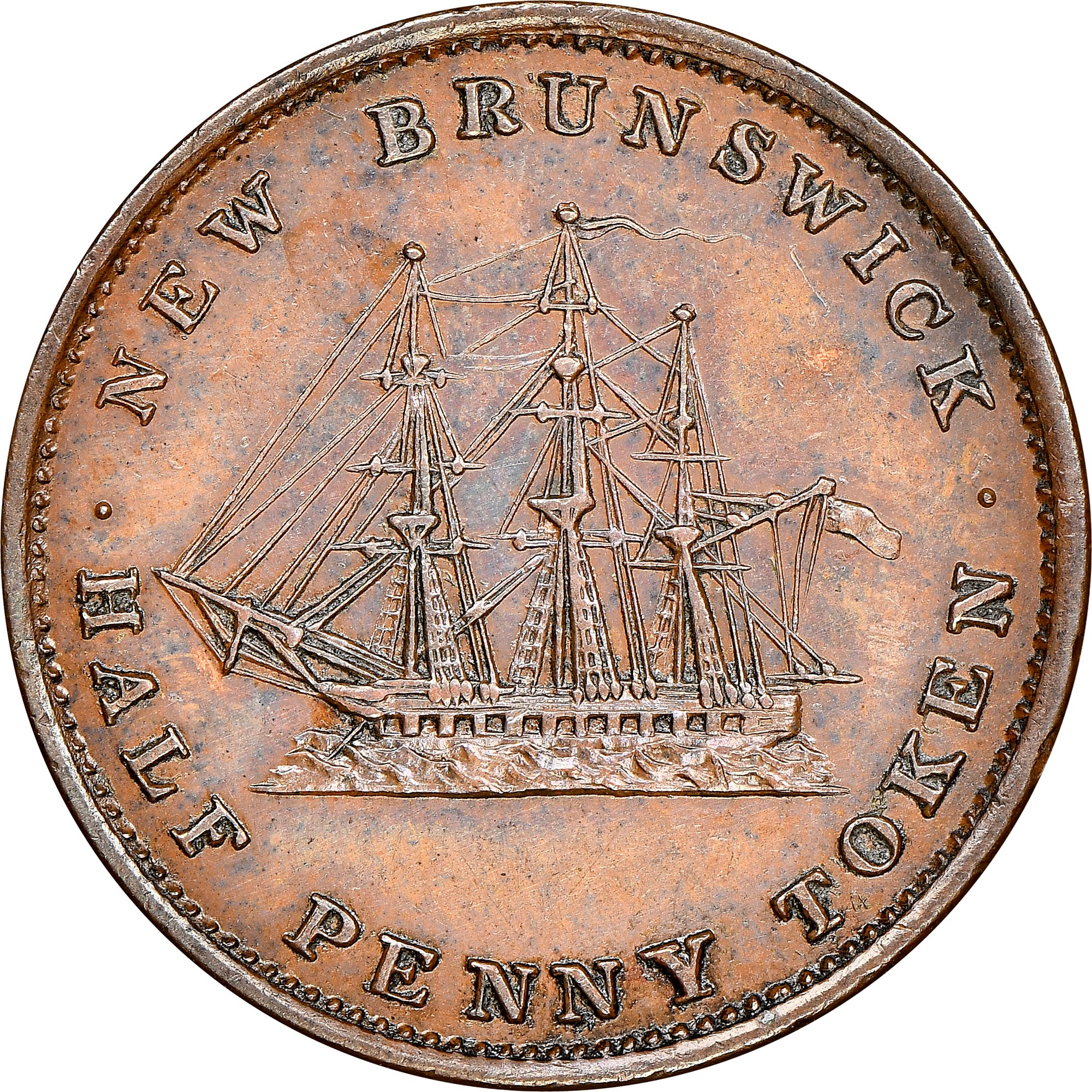 Canada NEW BRUNSWICK Halfpenny Token KM 1 Prices & Values | NGC