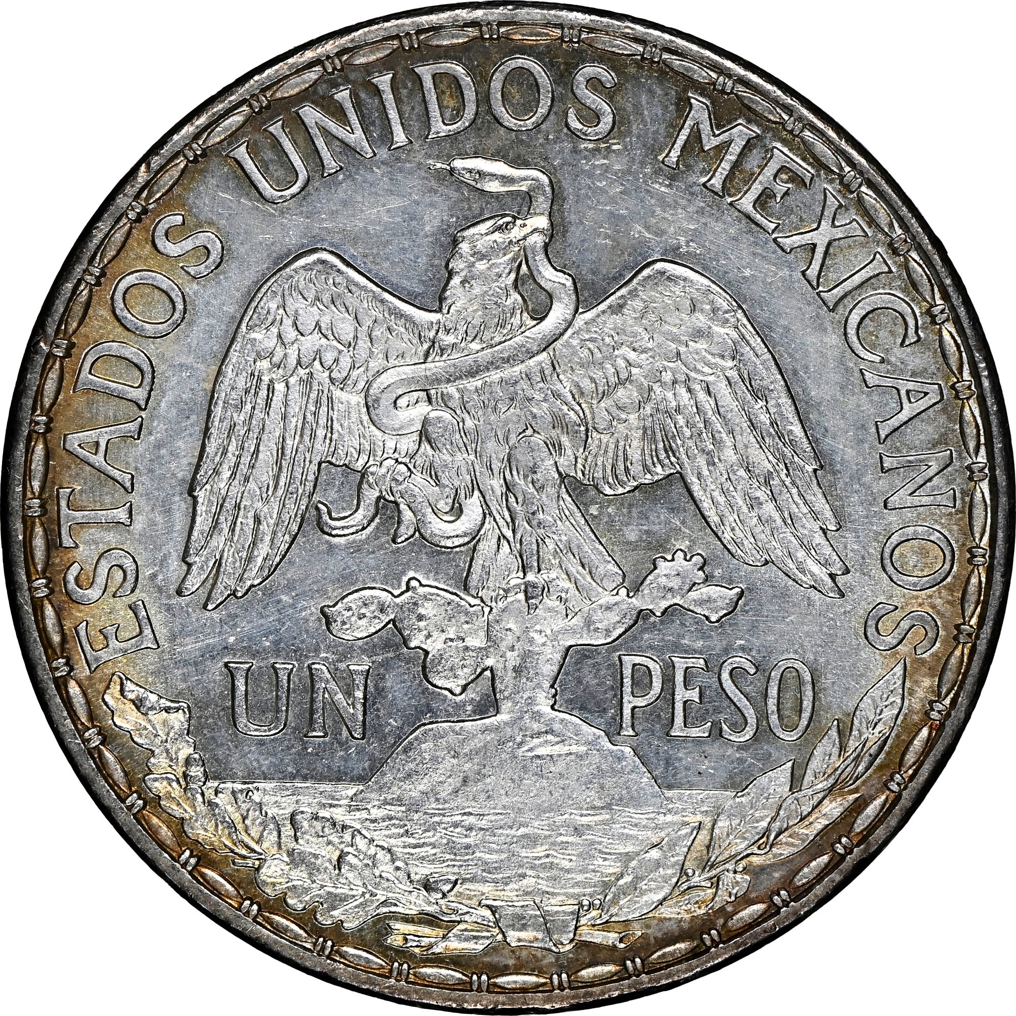 1910 1910 メキシコ ペソ銀貨 1P - 認定 NGC 未流通詳細 (UNC MS) S