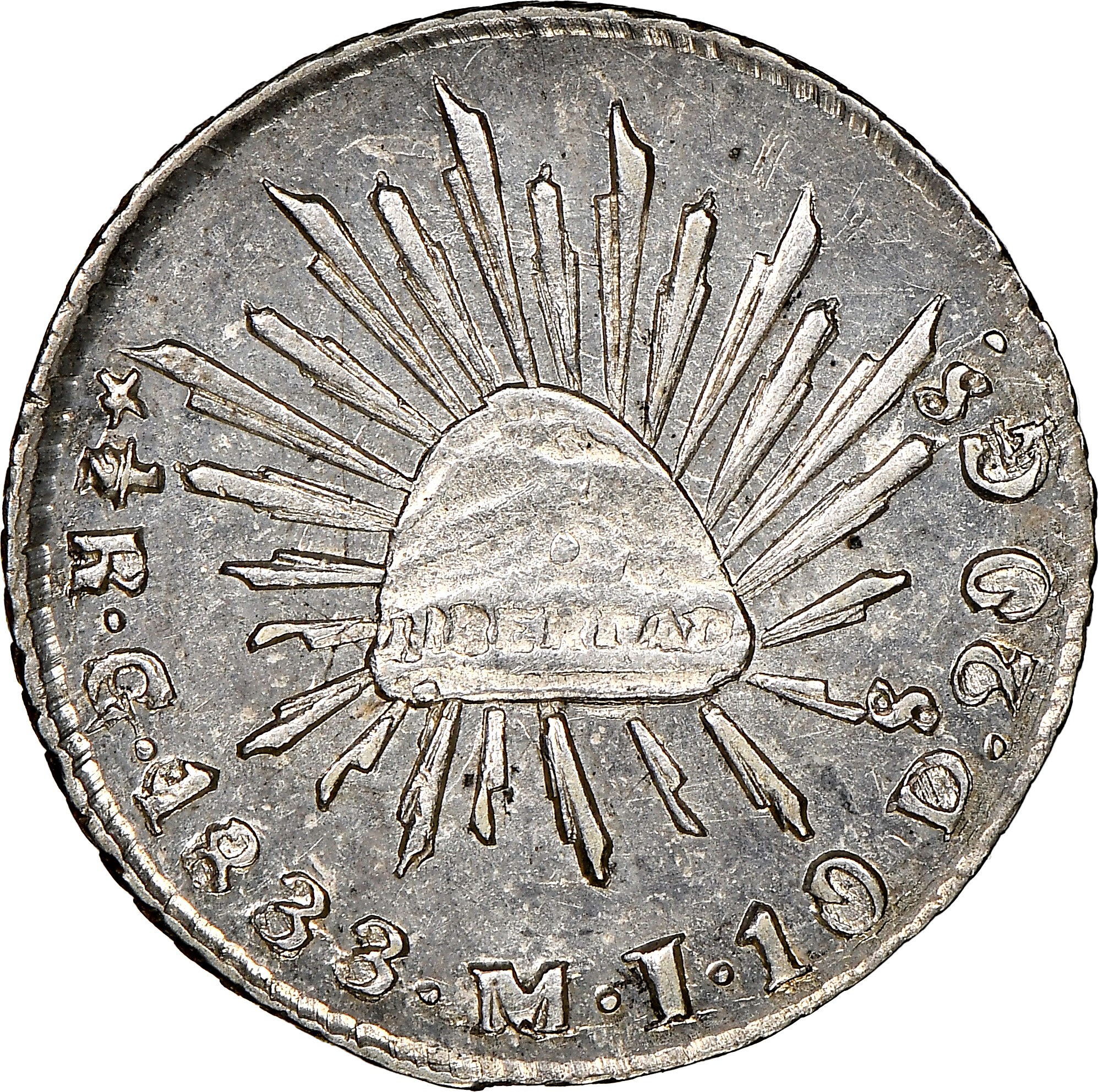 Mexico FIRST REPUBLIC 1/2 Real KM 370.7 Prices & Values | NGC