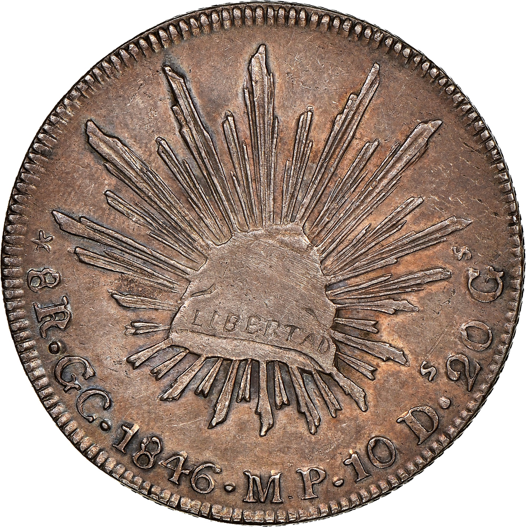 Mexico FIRST REPUBLIC 8 Reales KM 377.7 Prices & Values | NGC