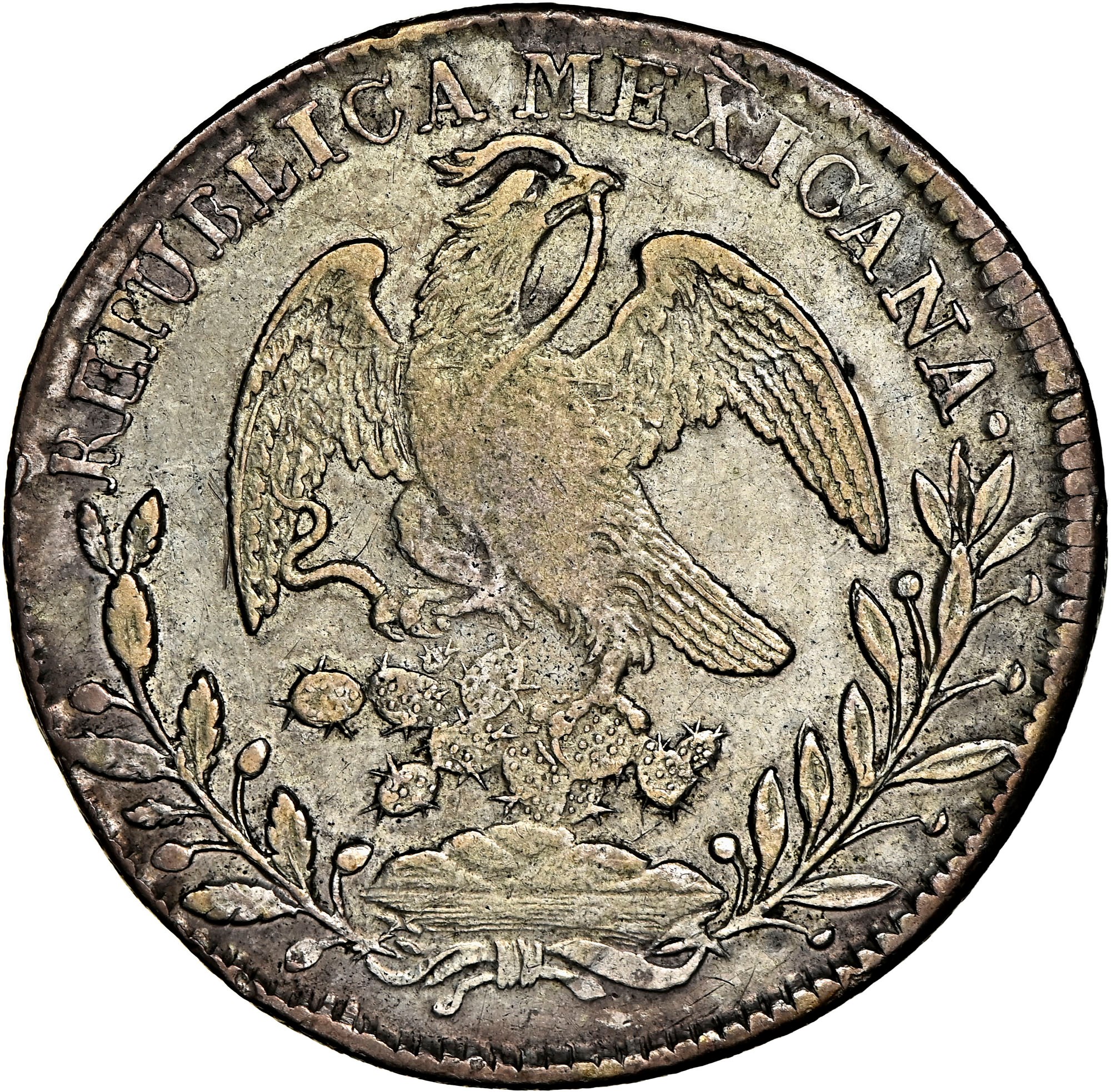 Mexico FIRST REPUBLIC 8 Reales KM 377.13 Prices & Values | NGC