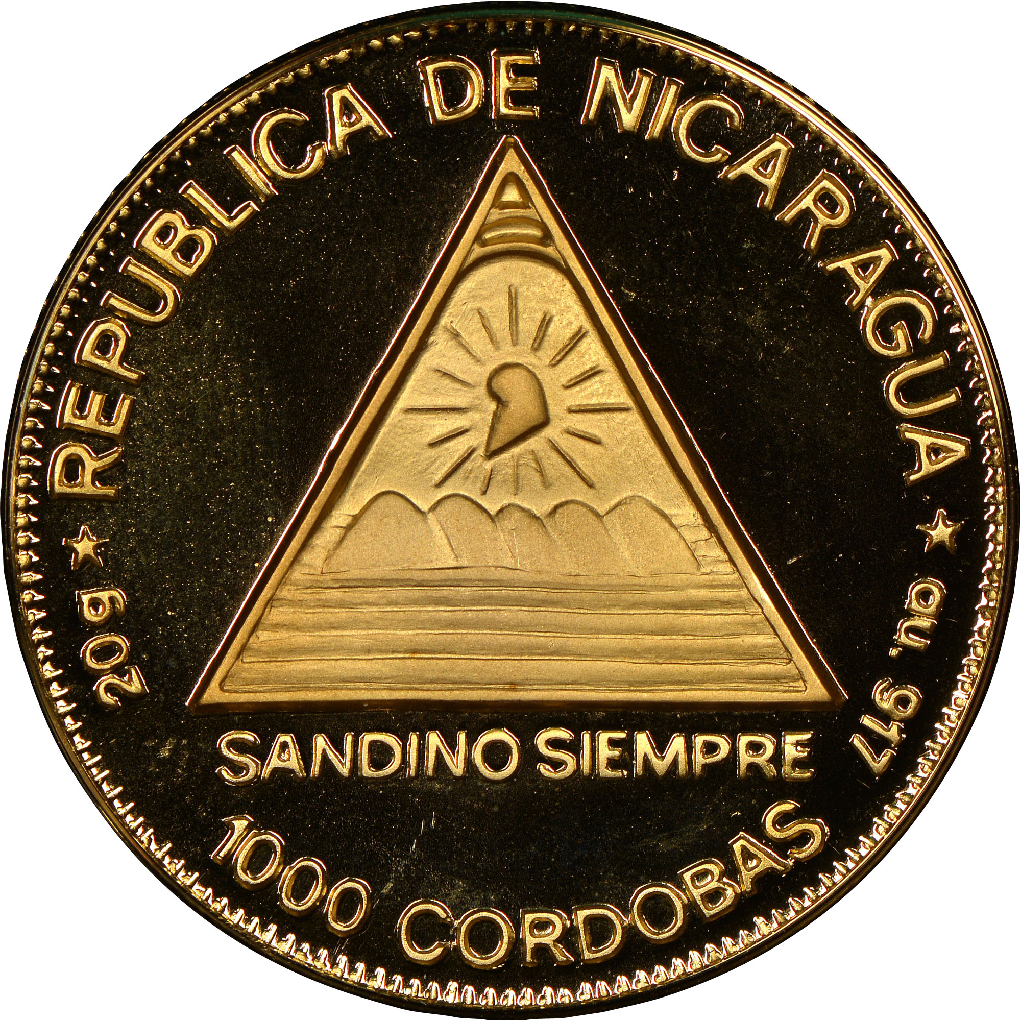 Nicaragua 1000 Cordobas KM 52 Prices & Values NGC