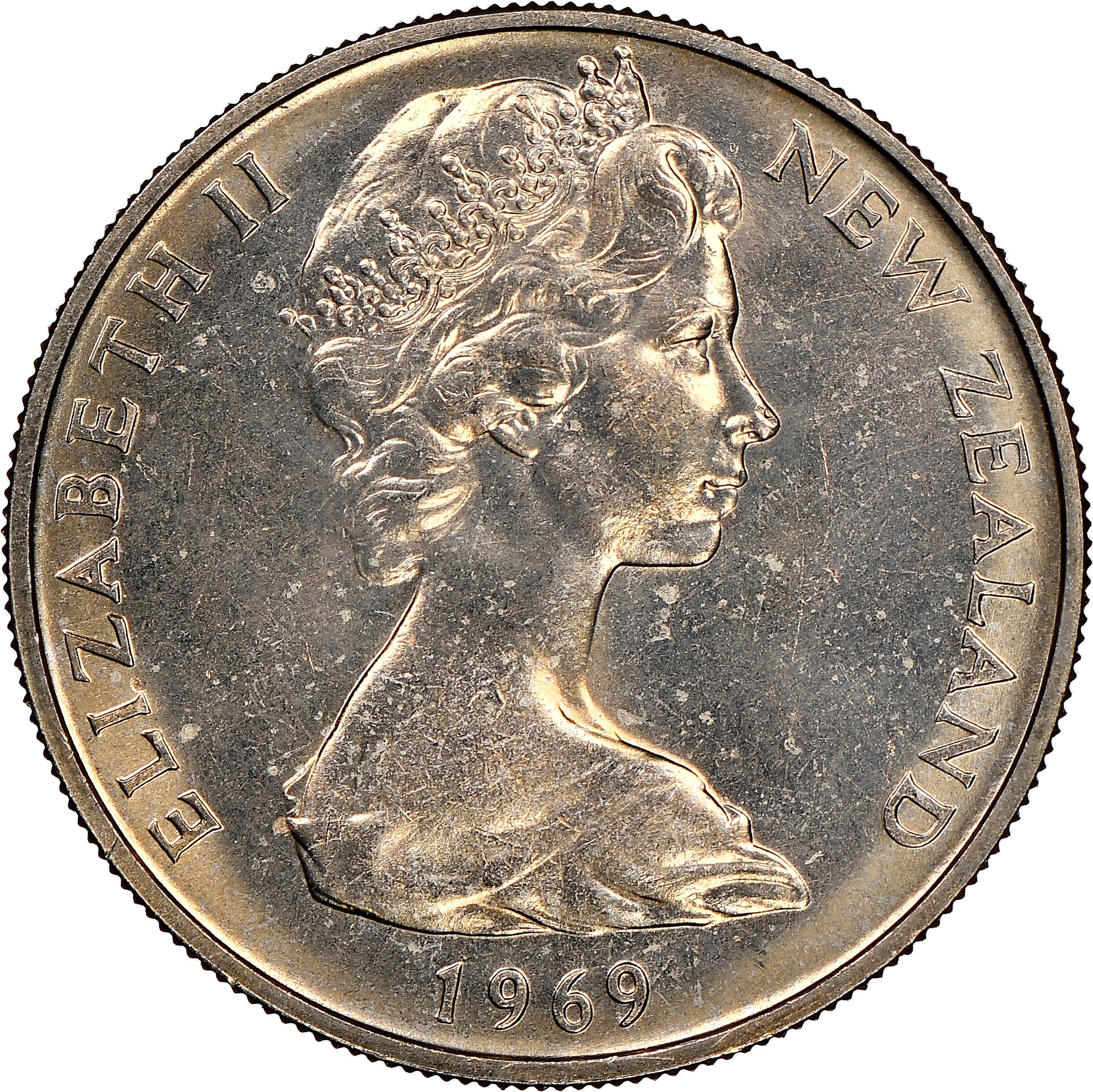 使用済UPU １０銭青　キューバ島欠け　激レア New Zealand 10 Cents KM 35 Prices & Values | NGC