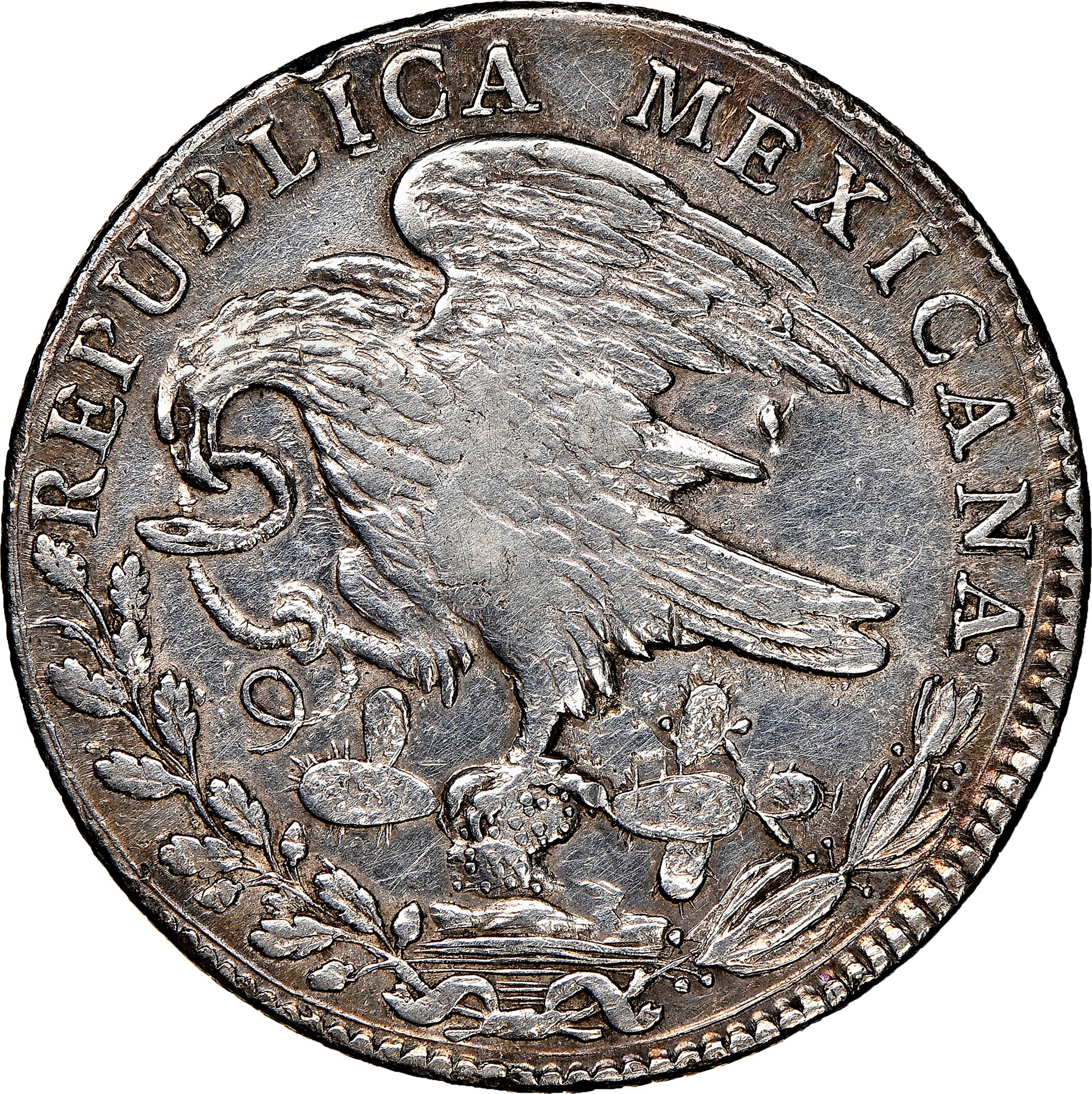 Mexico FIRST REPUBLIC 8 Reales KM A376.2 Prices & Values | NGC